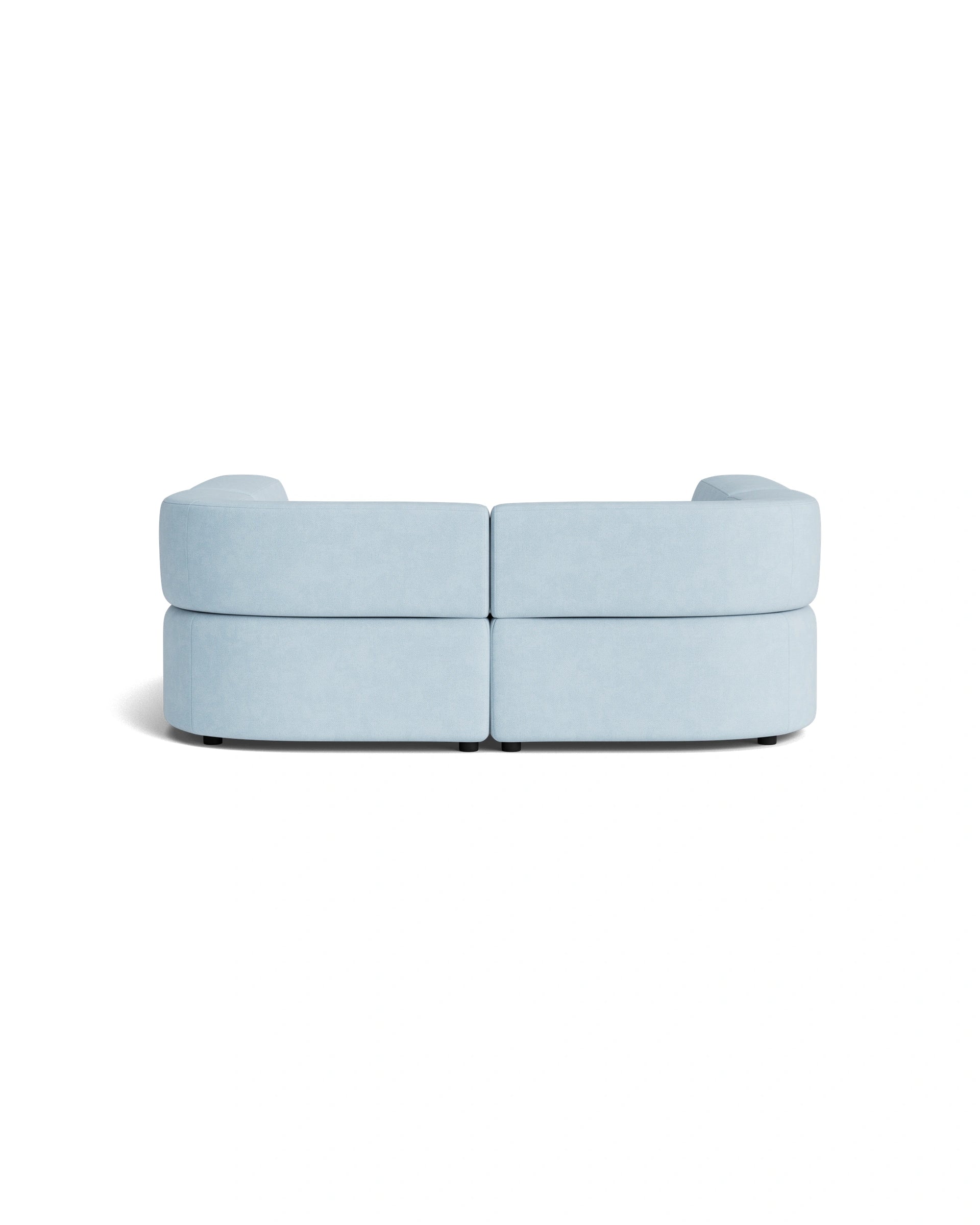 Stretch Pit Sofa - Fossil Powder Blue
