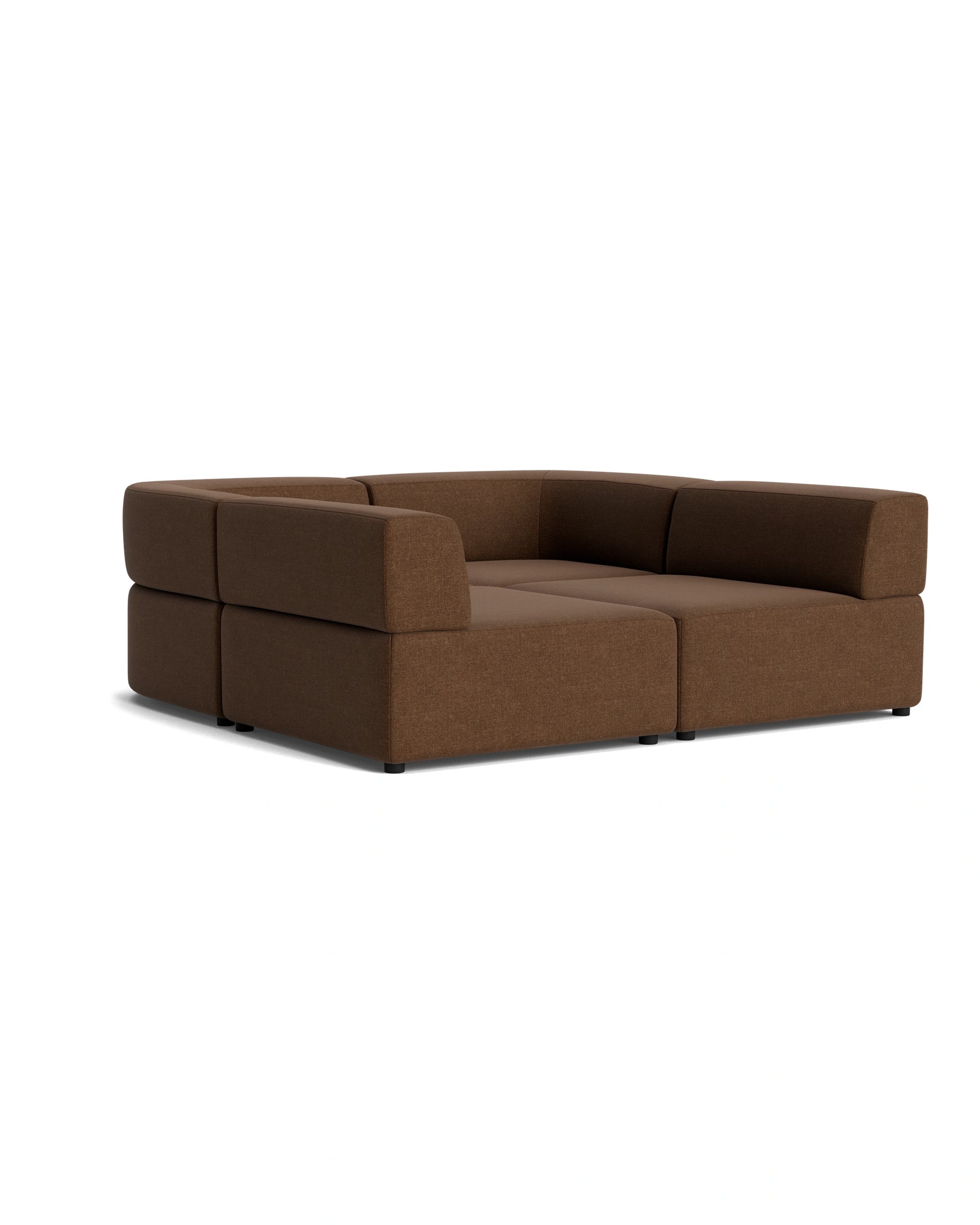 Stretch Pit Sofa - Fossil Chocolate