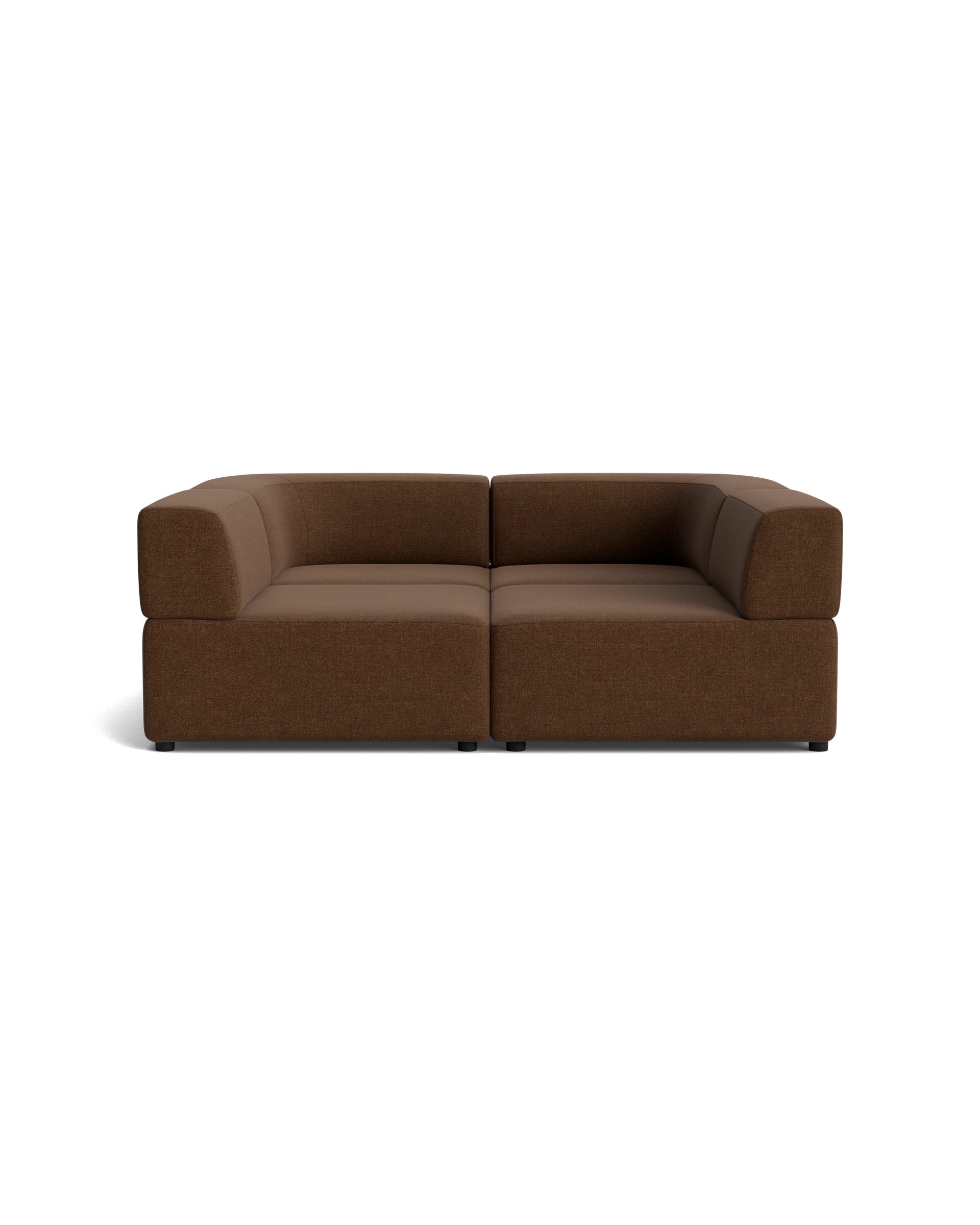 Stretch Pit Sofa - Fossil Chocolate