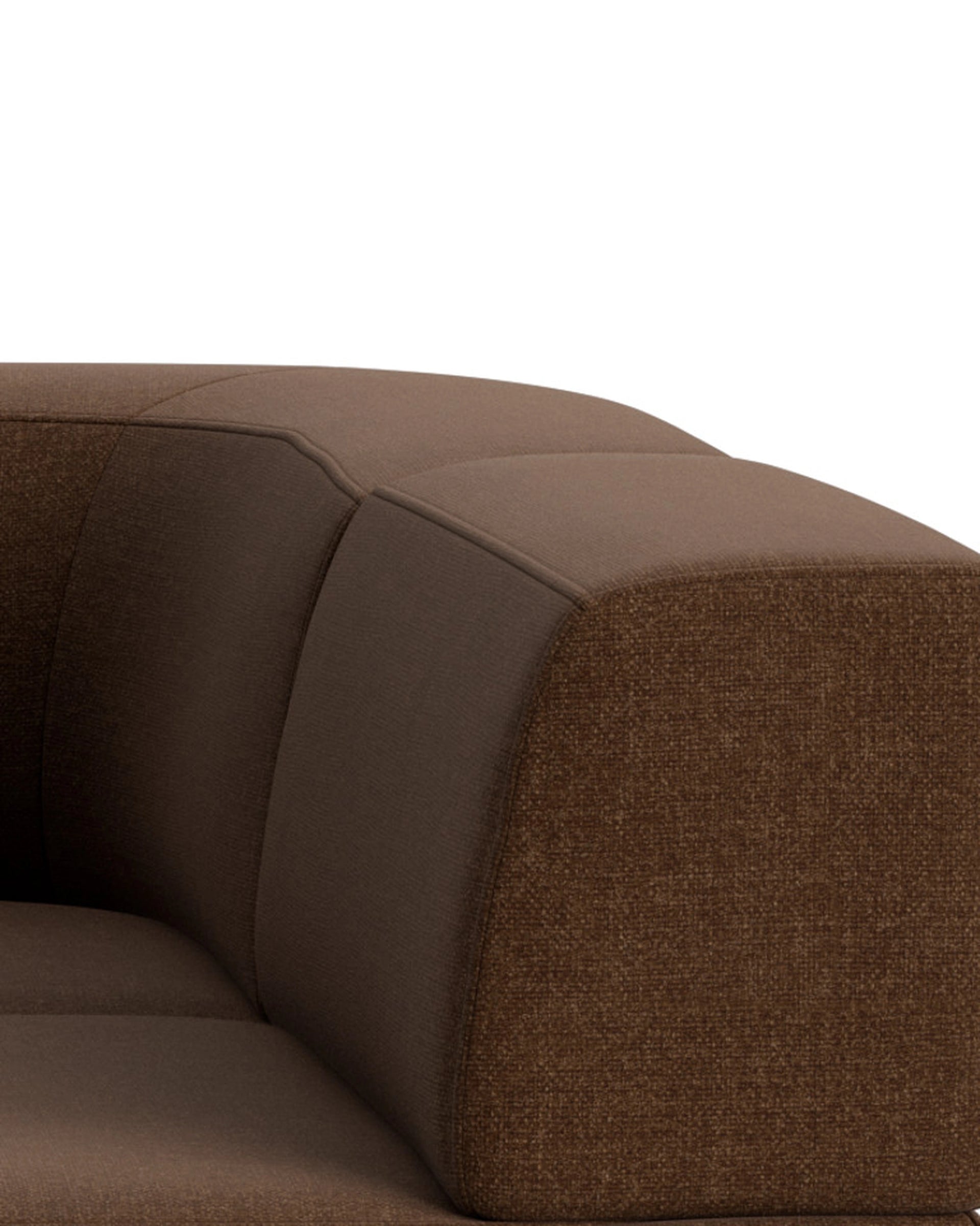Stretch Pit Sofa - Fossil Chocolate