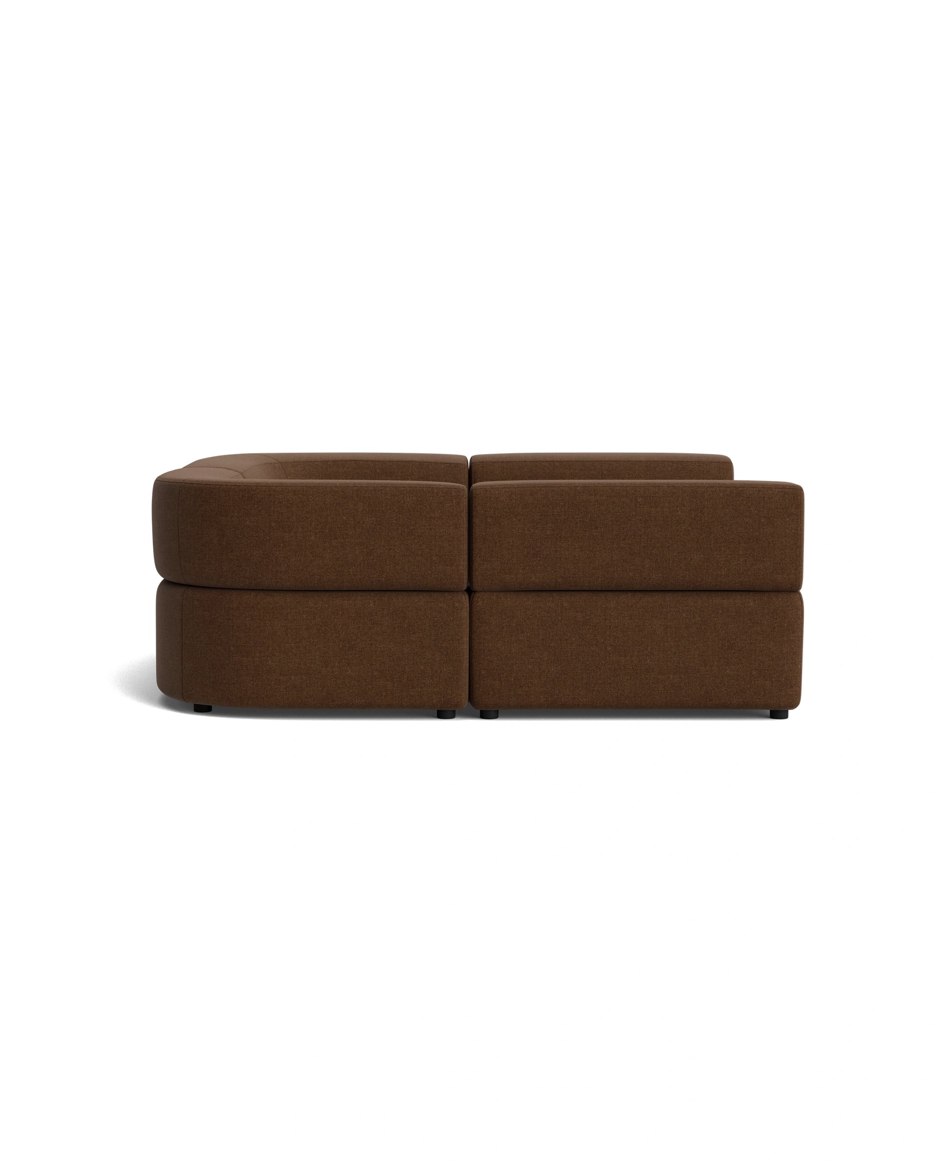 Stretch Pit Sofa - Fossil Chocolate