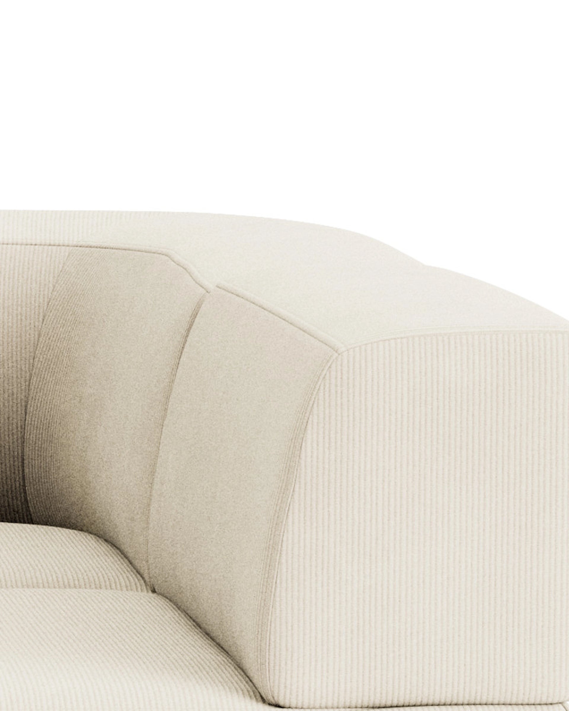 Stretch Pit Sofa - Corduroy Off White