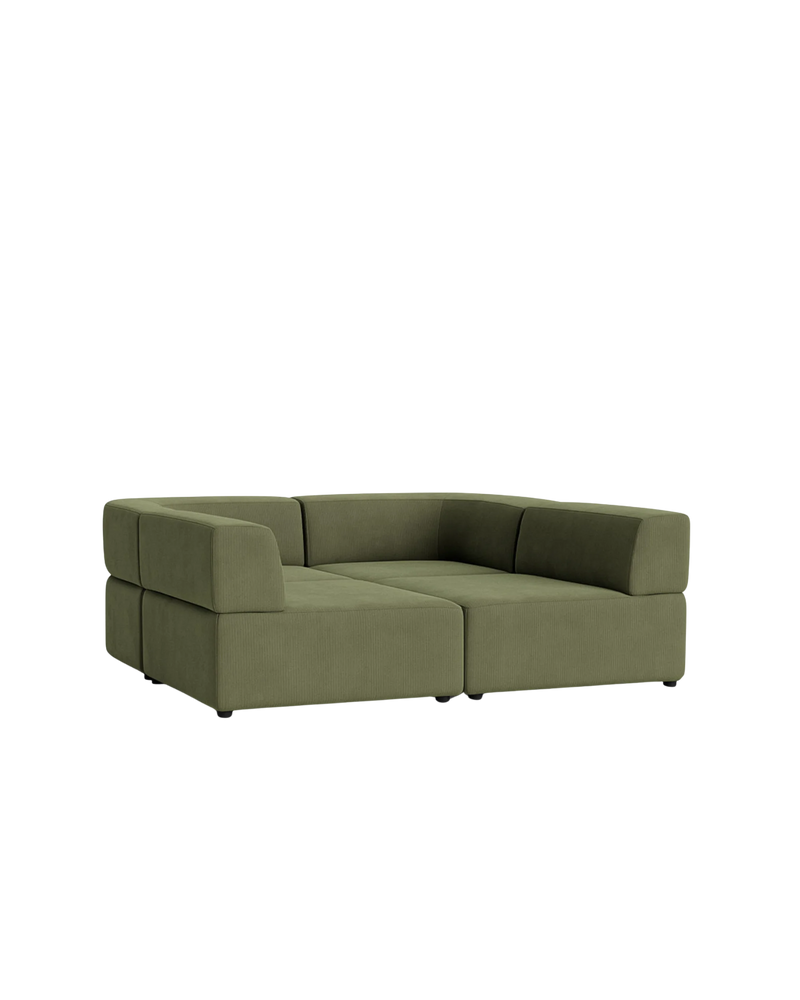 Stretch Pit Sofa - Corduroy Forest