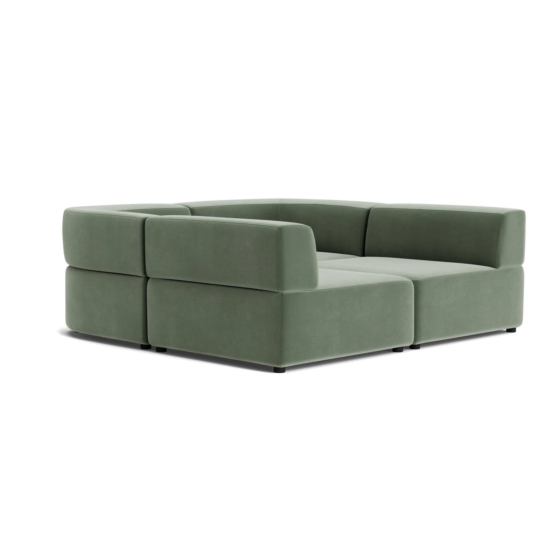 Stretch Pit Sofa - Opal Ocean