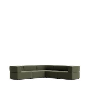Stretch Corner Sofa - Eden Leaf