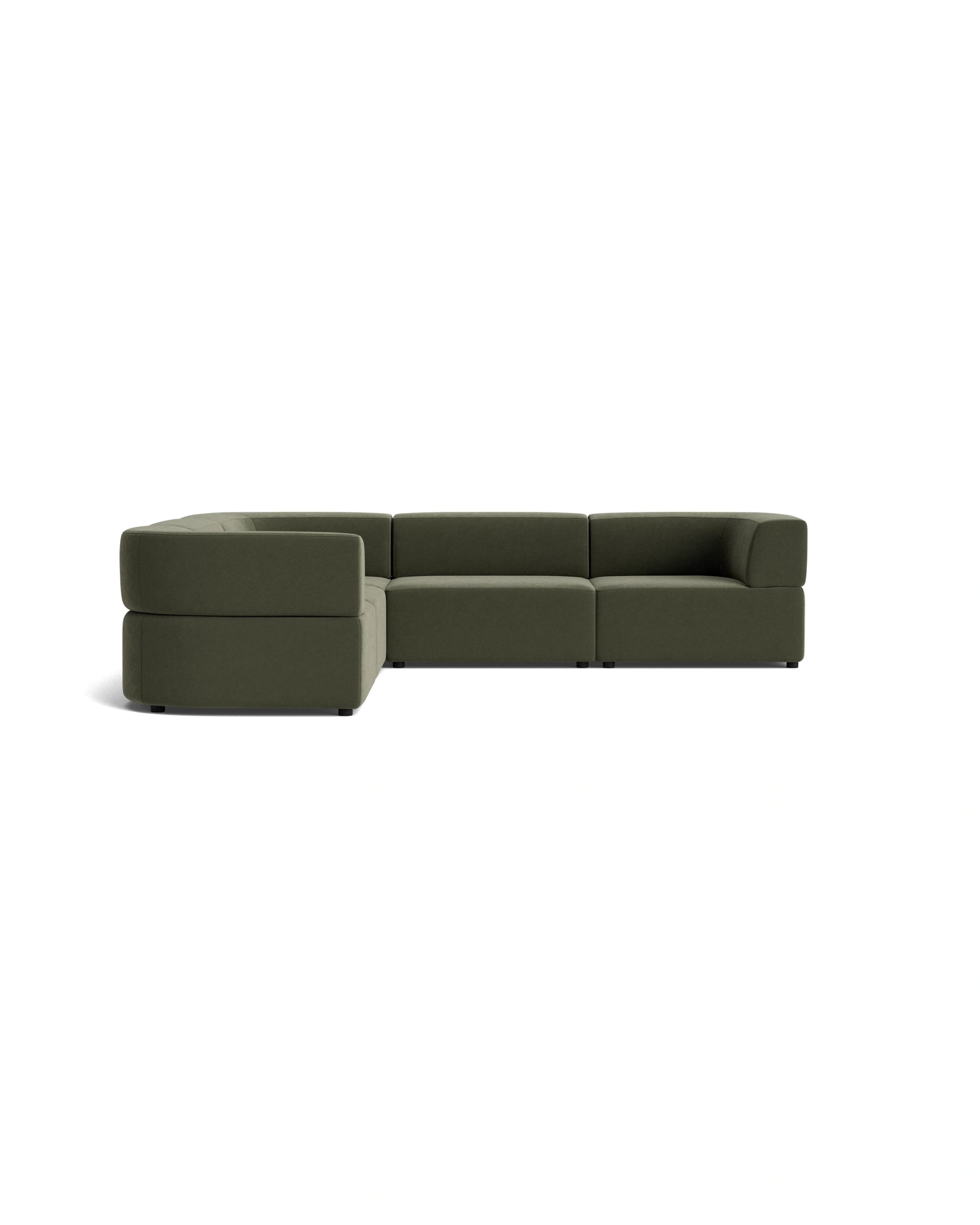 Stretch Corner Sofa - Eden Leaf