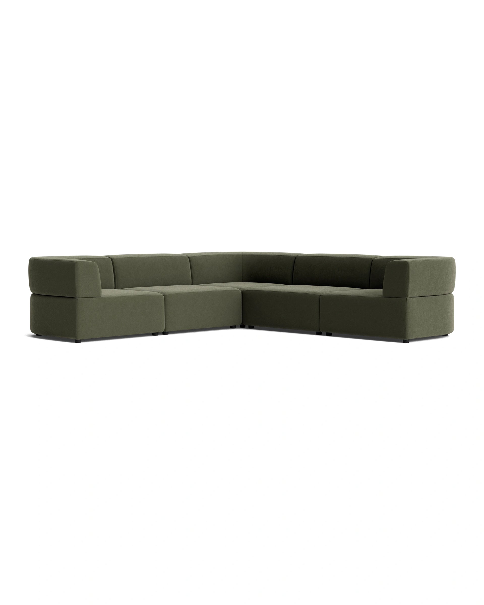 Stretch Corner Sofa - Eden Leaf