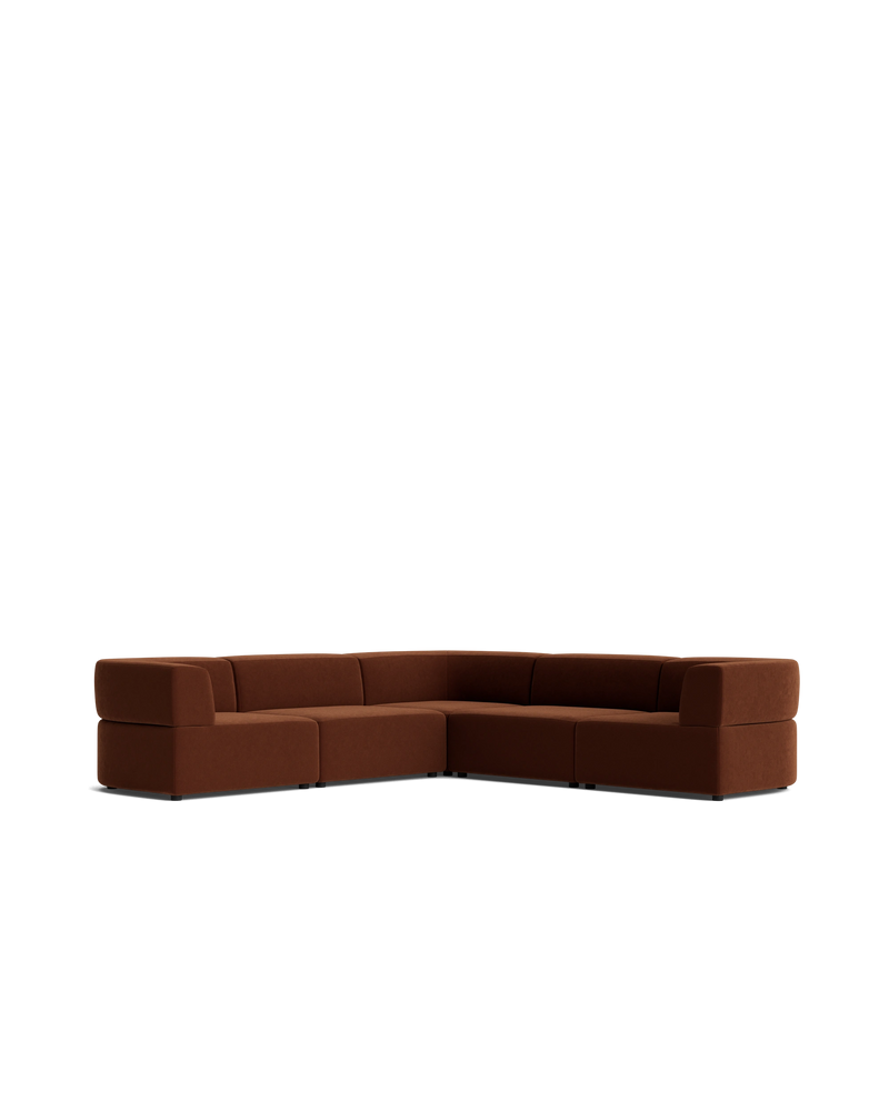 Stretch Corner Sofa - Eden Brick