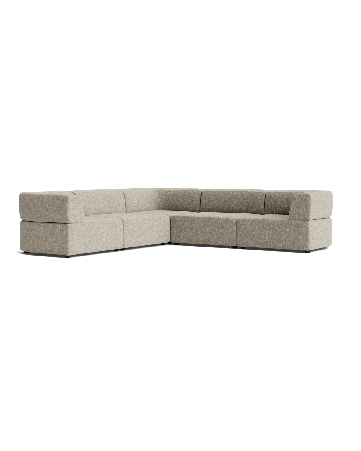 Stretch Corner Sofa - Fleck Smoke