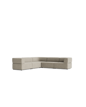 Stretch Corner Sofa - Fleck Smoke