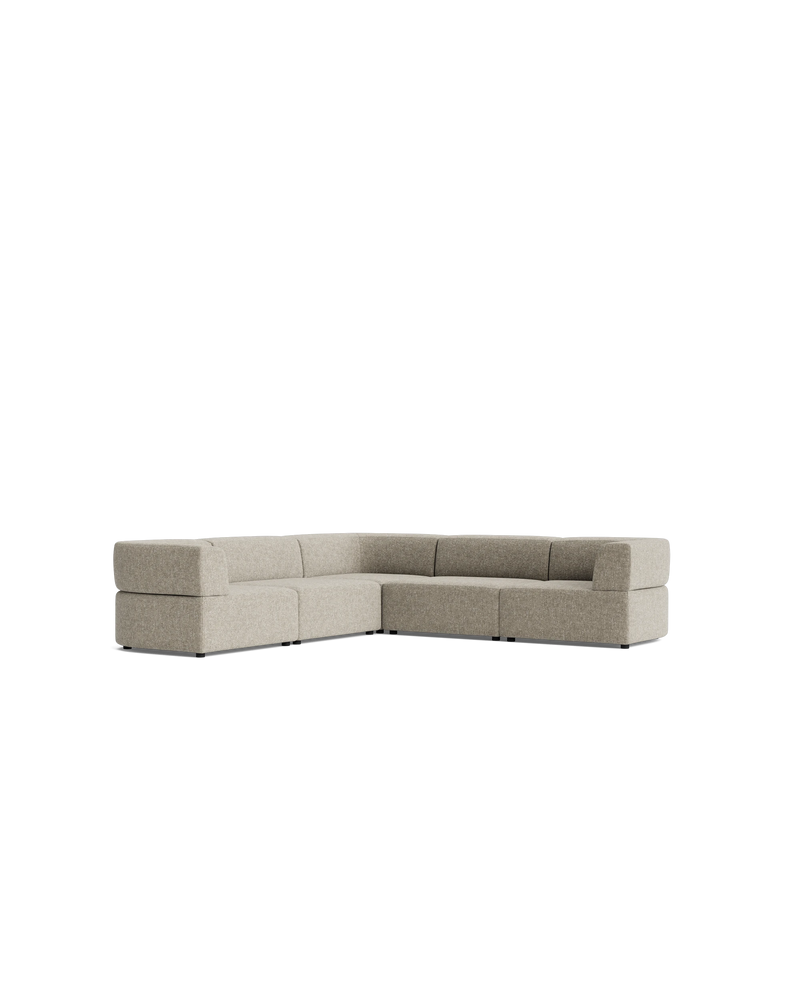 Stretch Corner Sofa - Fleck Smoke