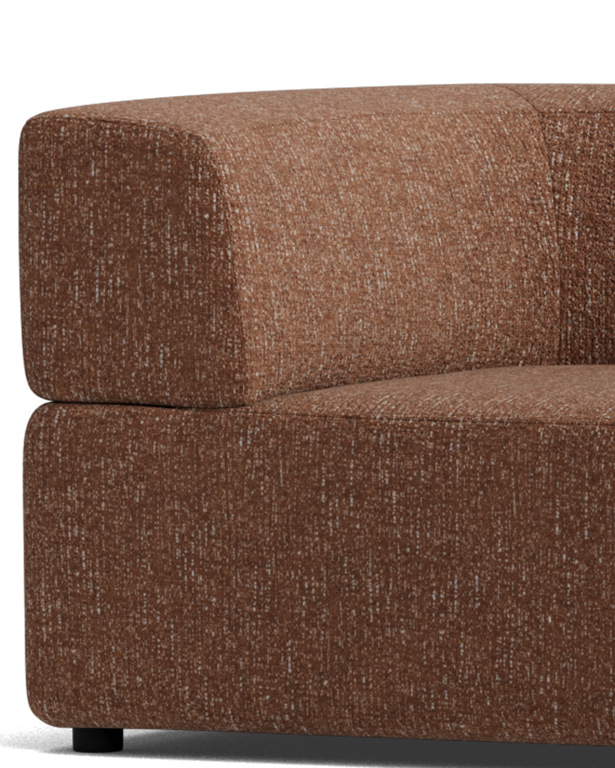 Stretch Corner Sofa - Fleck Rust