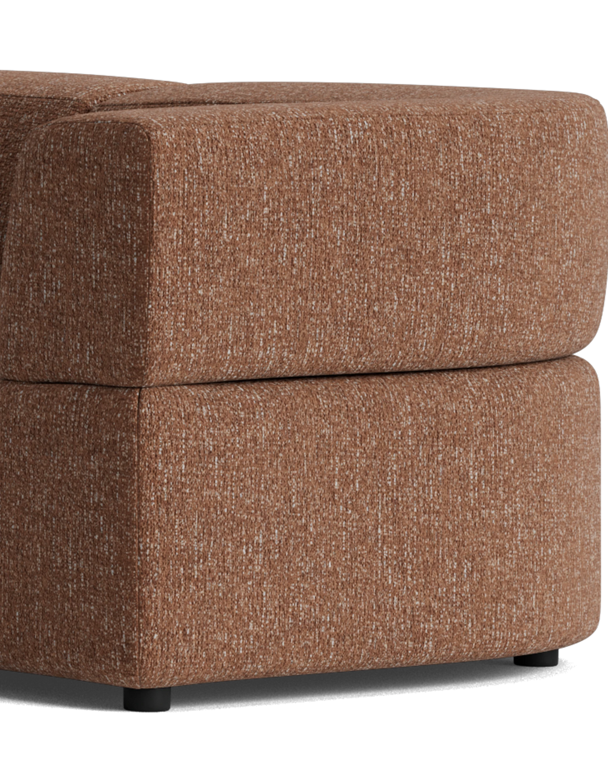 Stretch Corner Sofa - Fleck Rust