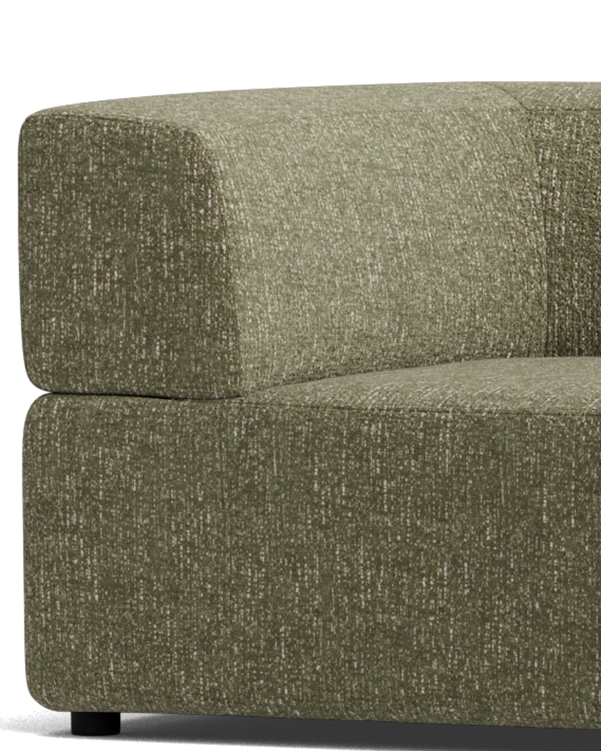 Stretch Corner Sofa - Fleck Olive