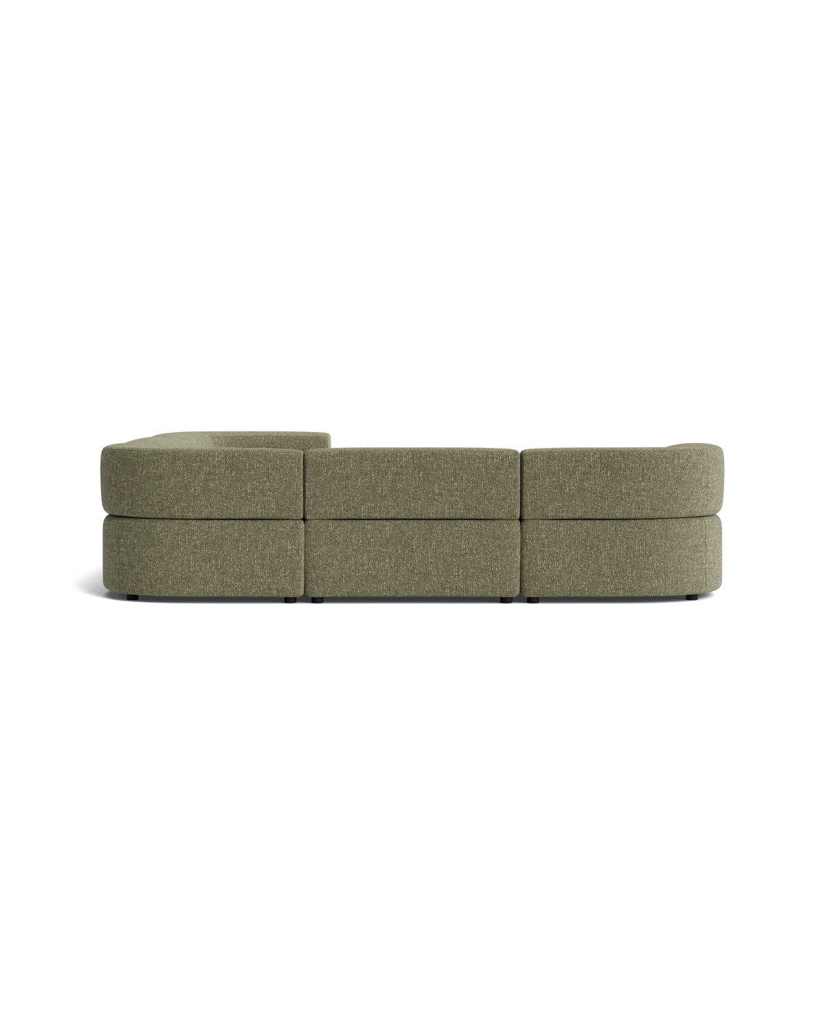 Stretch Corner Sofa - Fleck Olive