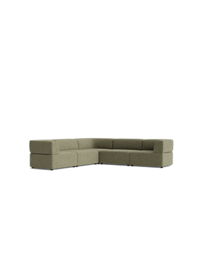 Stretch Corner Sofa - Fleck Olive