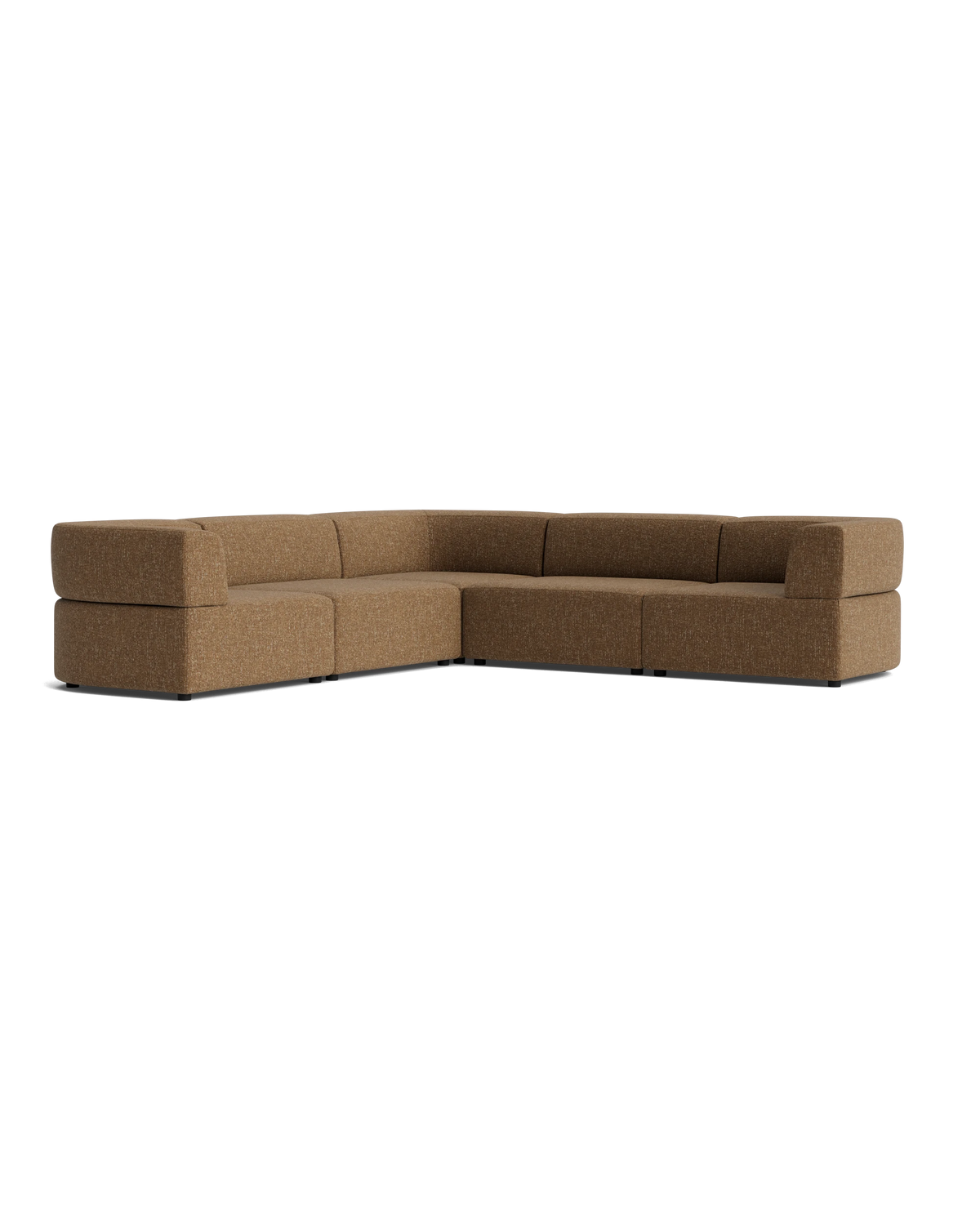 Stretch Corner Sofa - Fleck Ginger