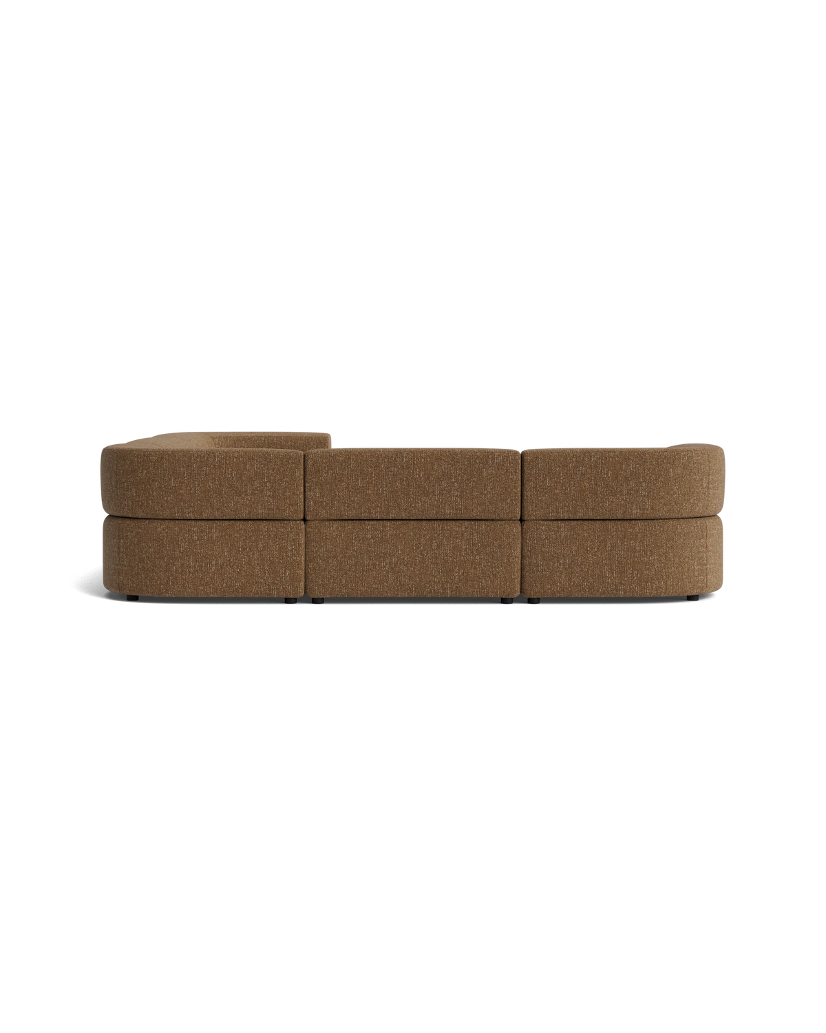 Stretch Corner Sofa - Fleck Ginger