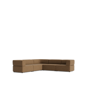 Stretch Corner Sofa - Fleck Ginger