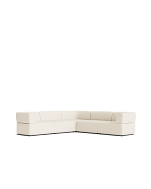 Stretch Corner Sofa - Fossil Vanilla