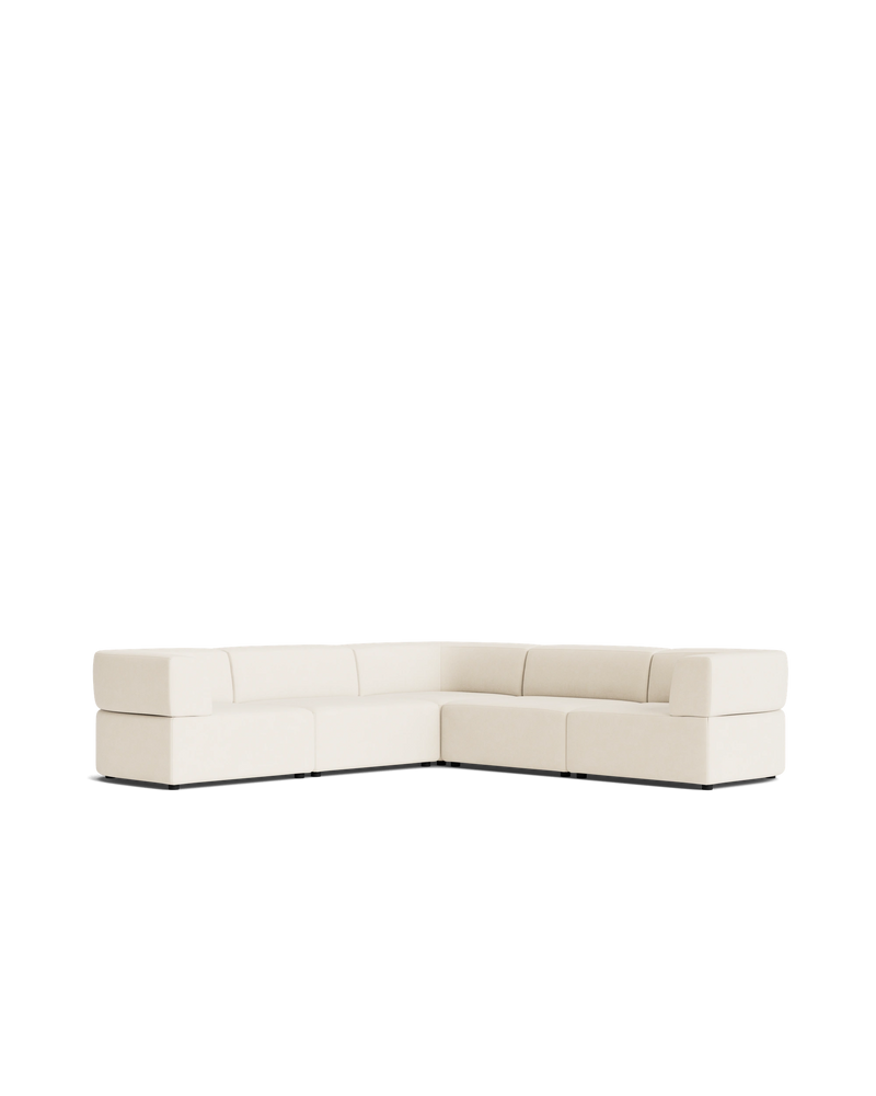 Stretch Corner Sofa - Fossil Vanilla
