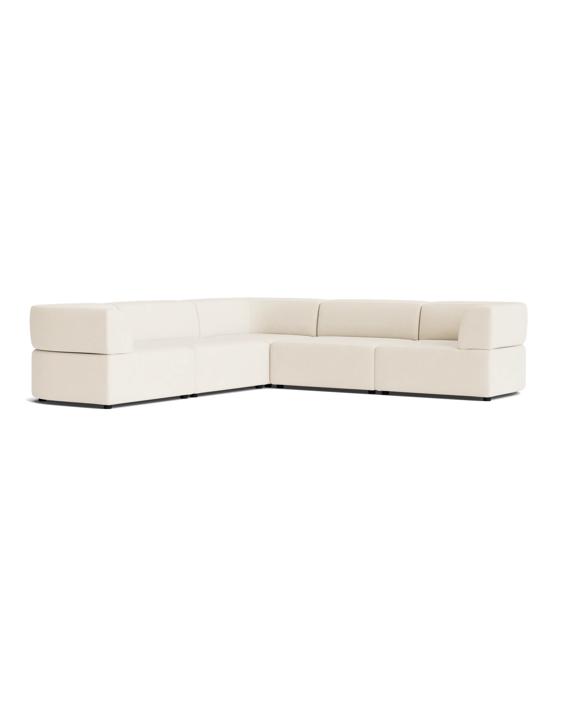 Stretch Corner Sofa - Fossil Vanilla