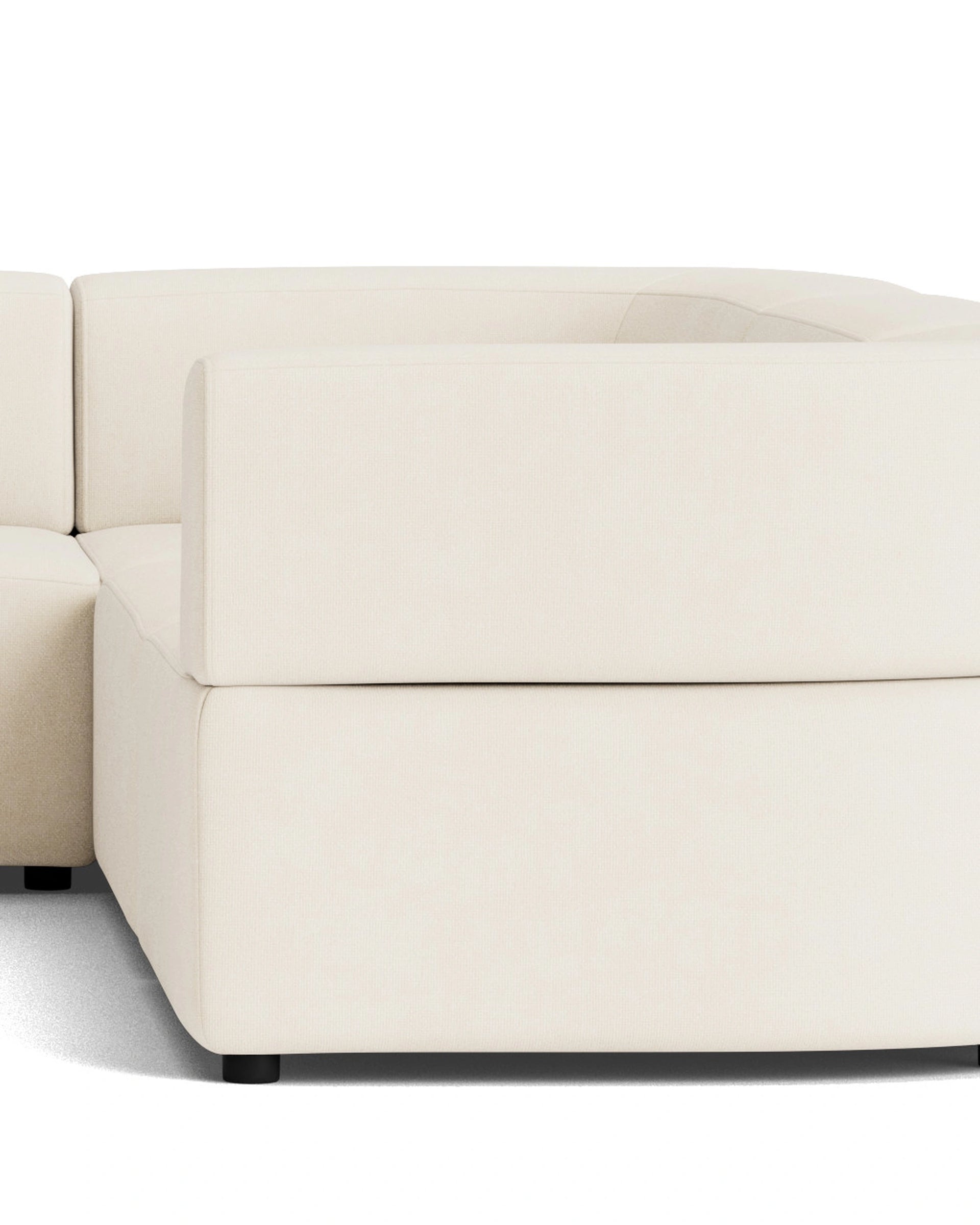 Stretch Corner Sofa - Fossil Vanilla