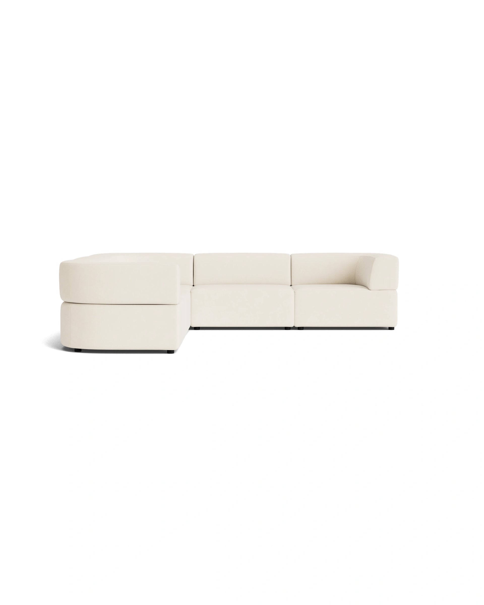 Stretch Corner Sofa - Fossil Vanilla
