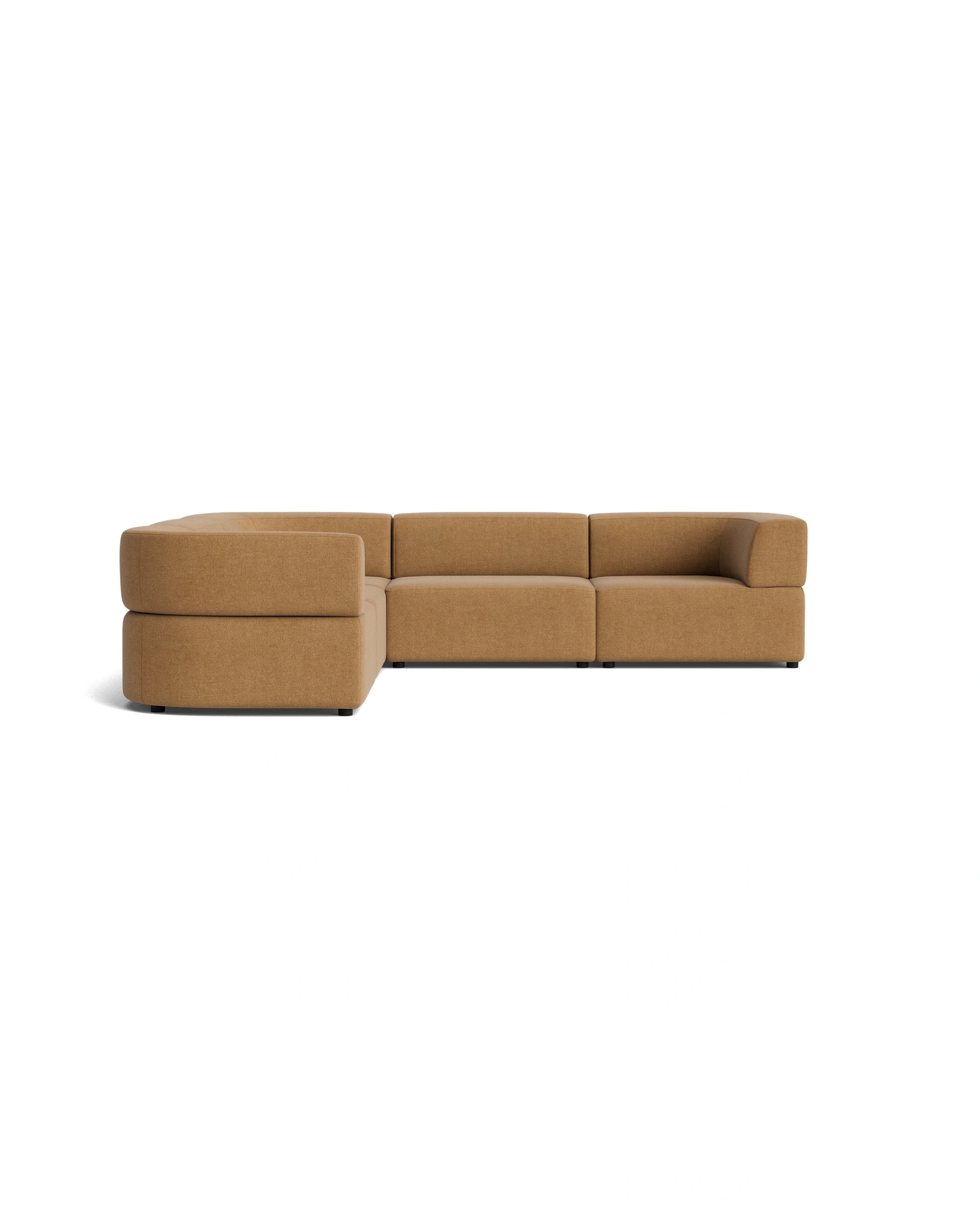 Stretch Corner Sofa - Fossil Fawn