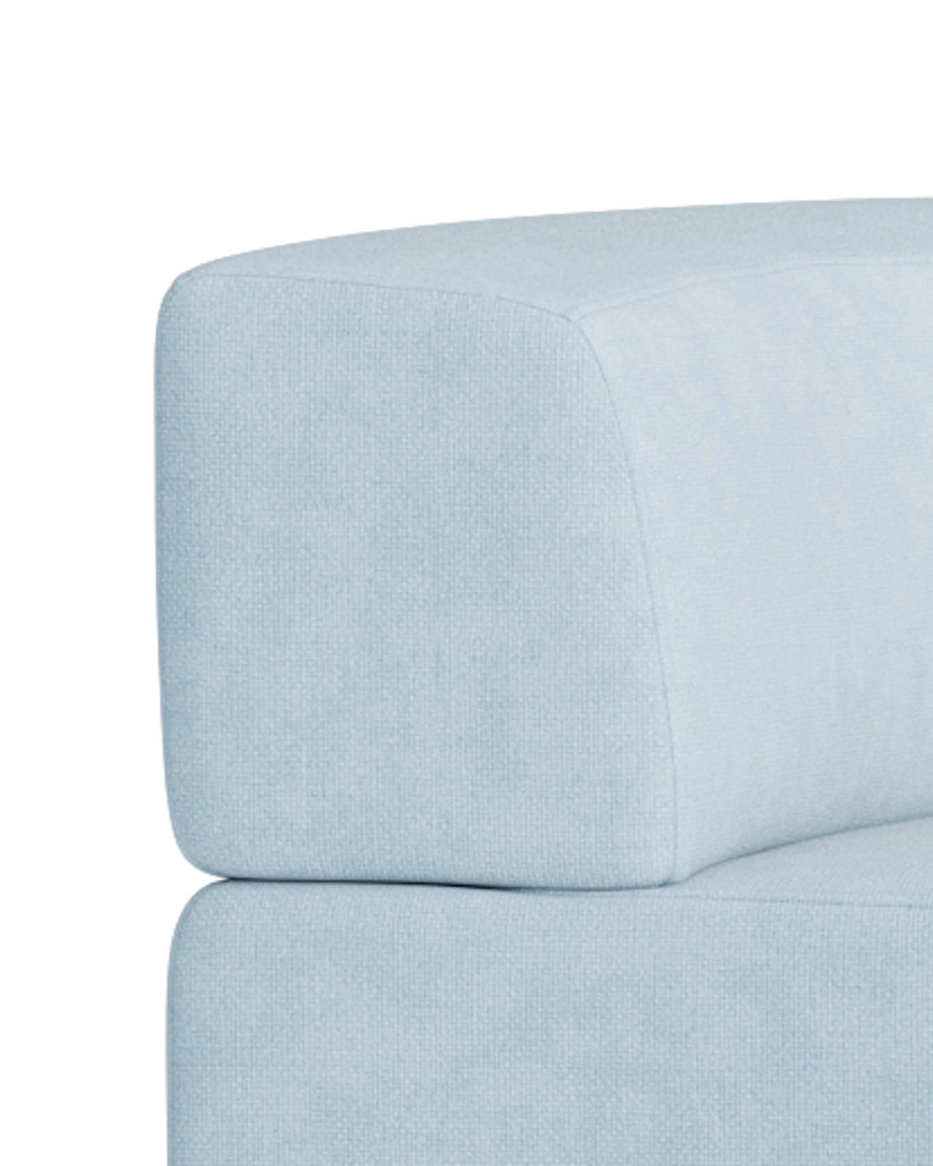 Stretch Corner Sofa - Fossil Powder Blue