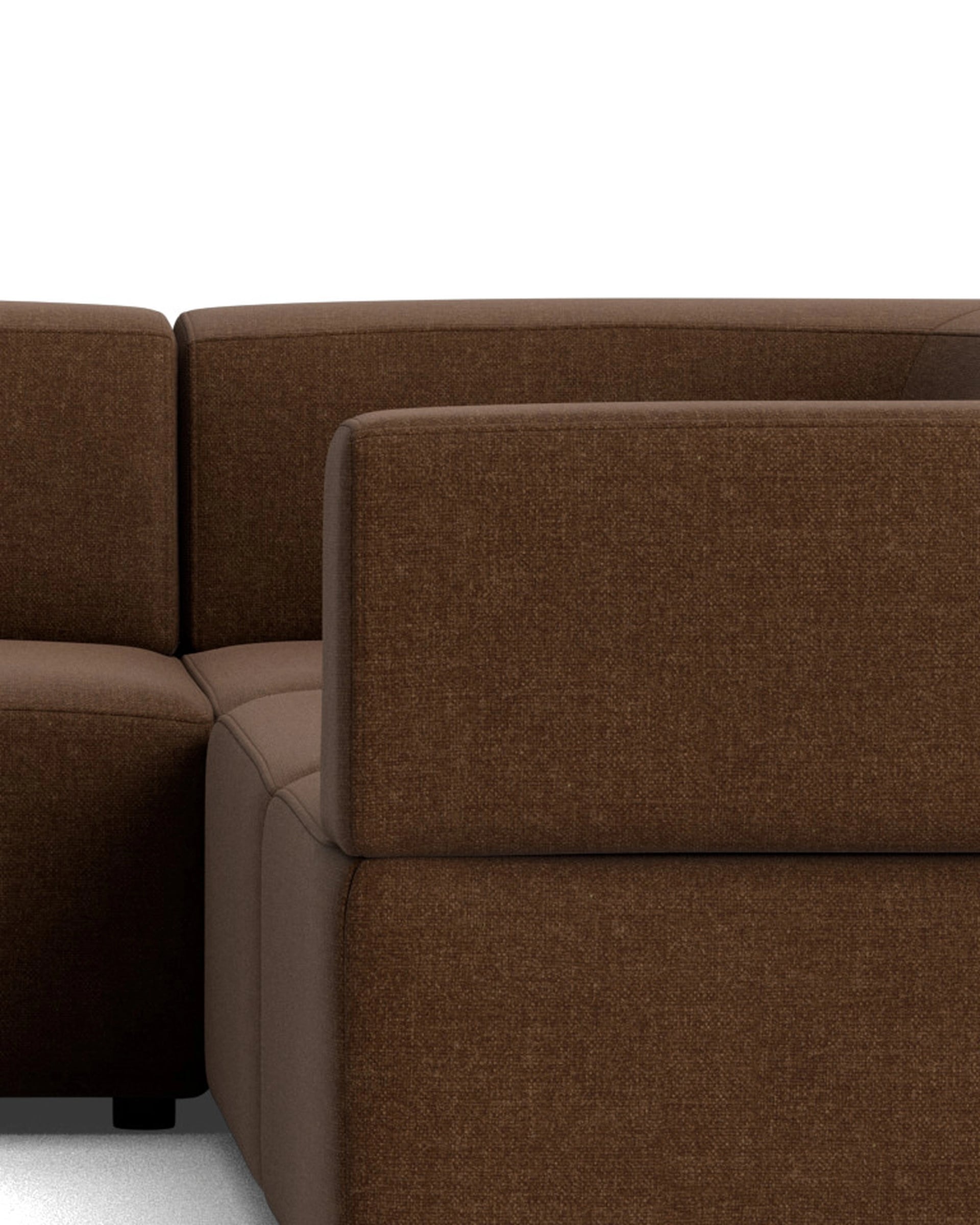 Stretch Corner Sofa - Fossil Chocolate