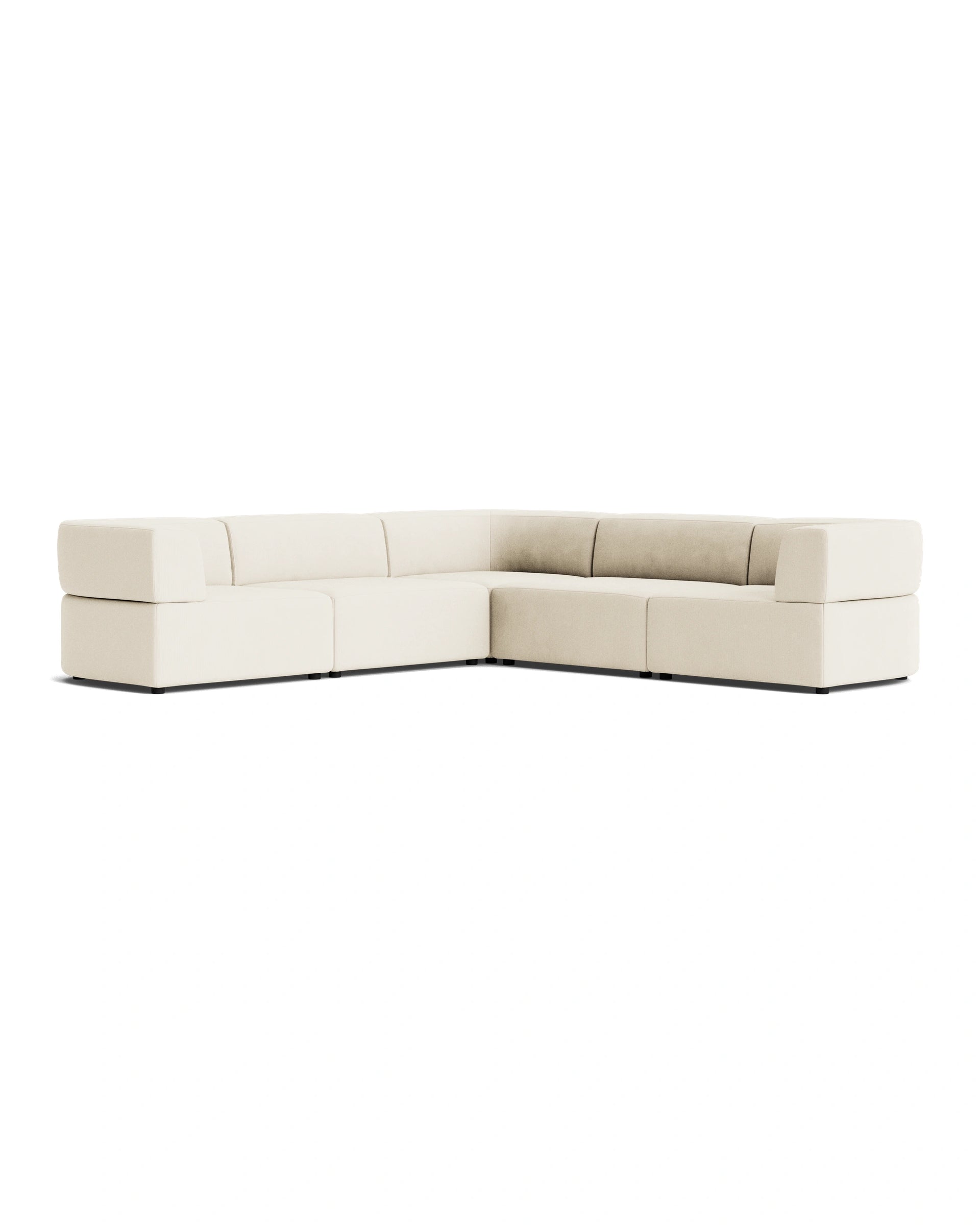 Stretch Corner Sofa - Corduroy Off White