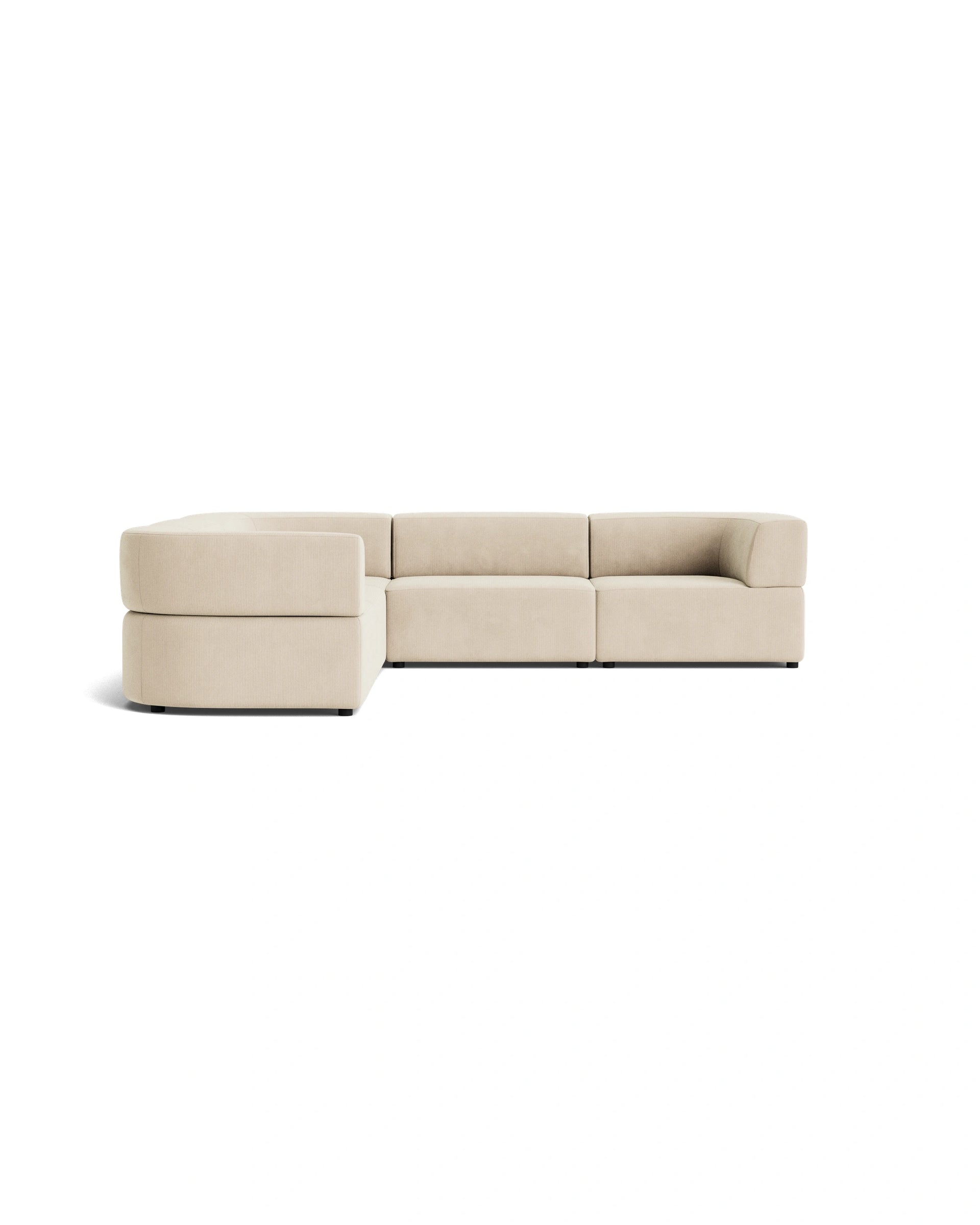 Stretch Corner Sofa - Corduroy Mist