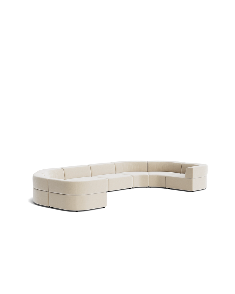 Stretch U Shape Modular Sofa - Eden Ecru