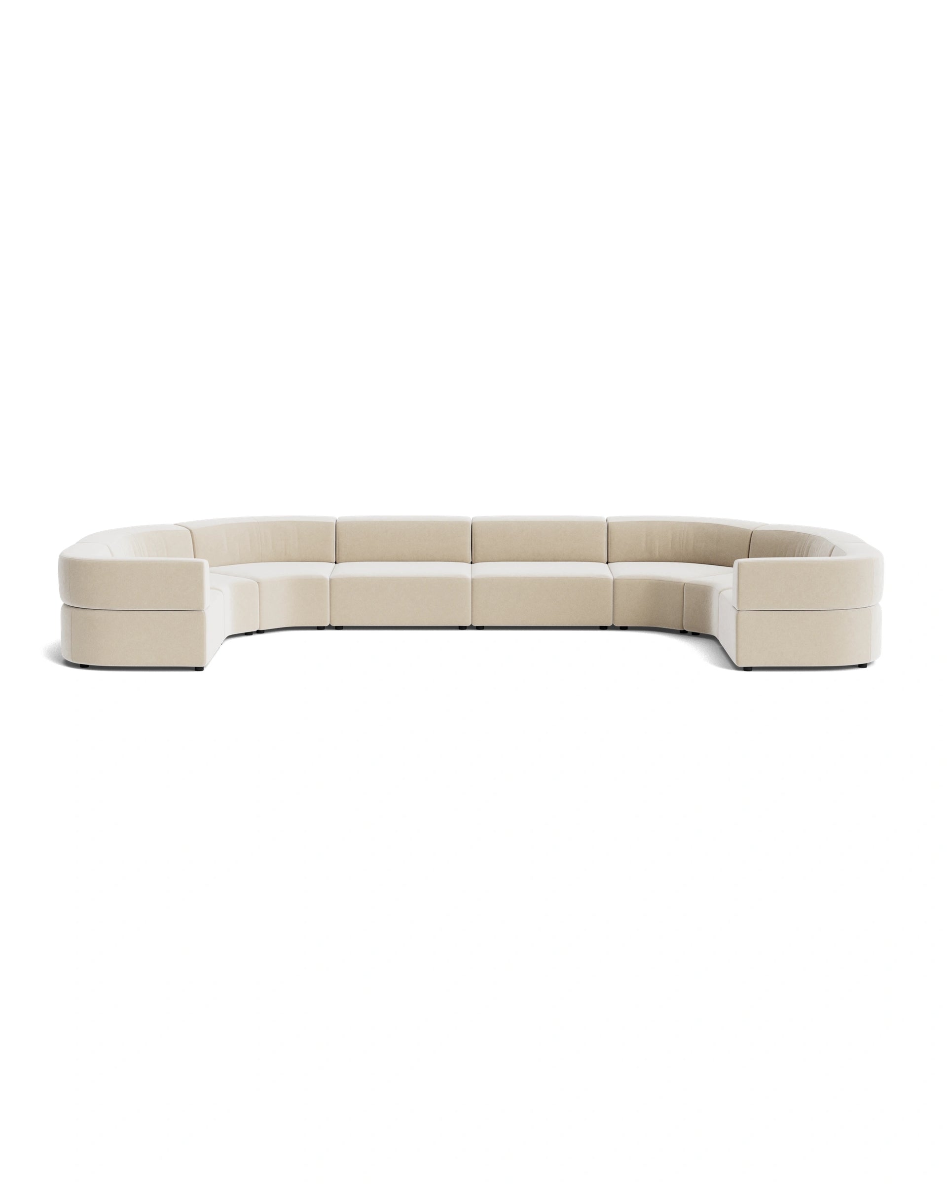 Stretch U Shape Modular Sofa - Eden Ecru