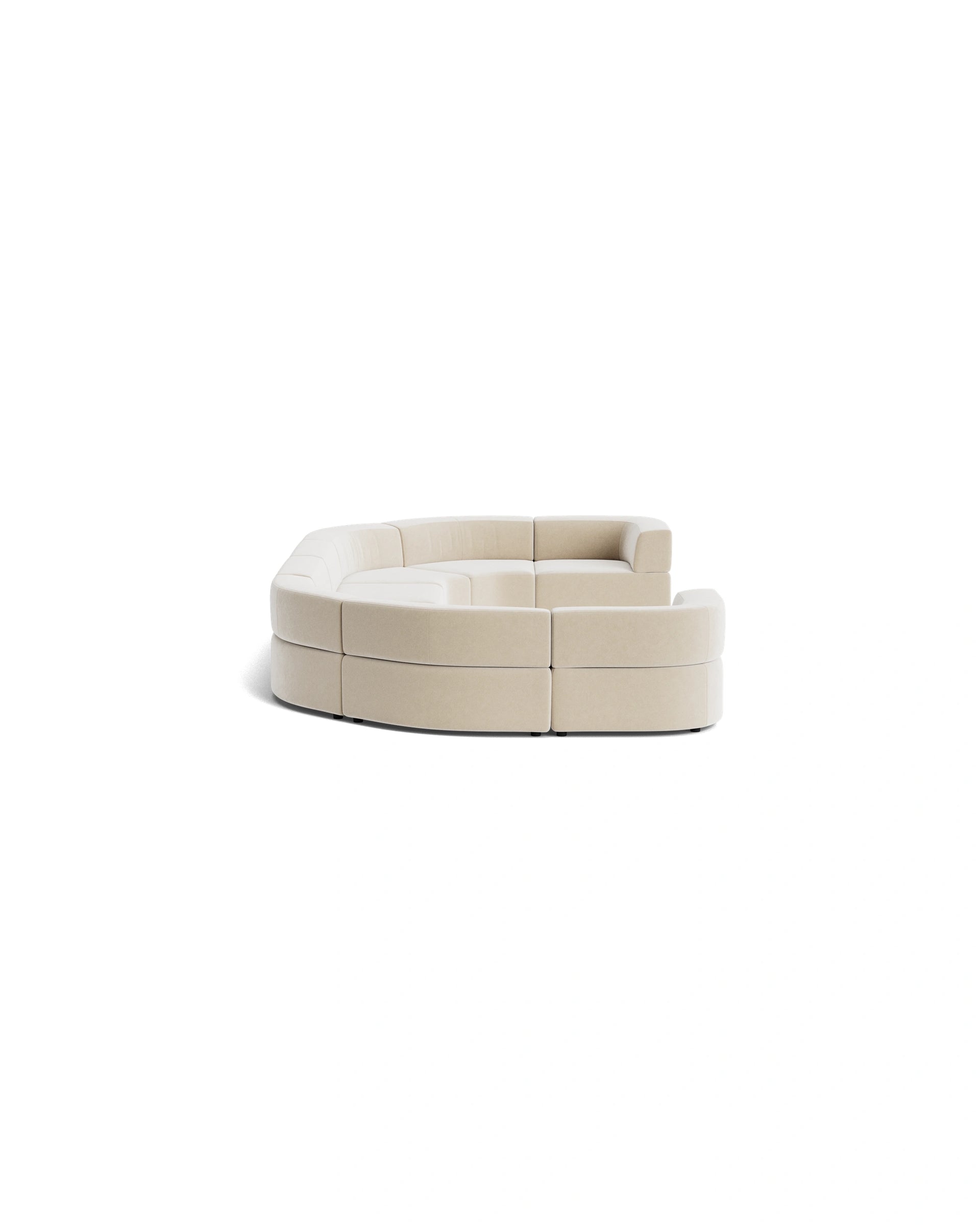 Stretch U Shape Modular Sofa - Eden Ecru