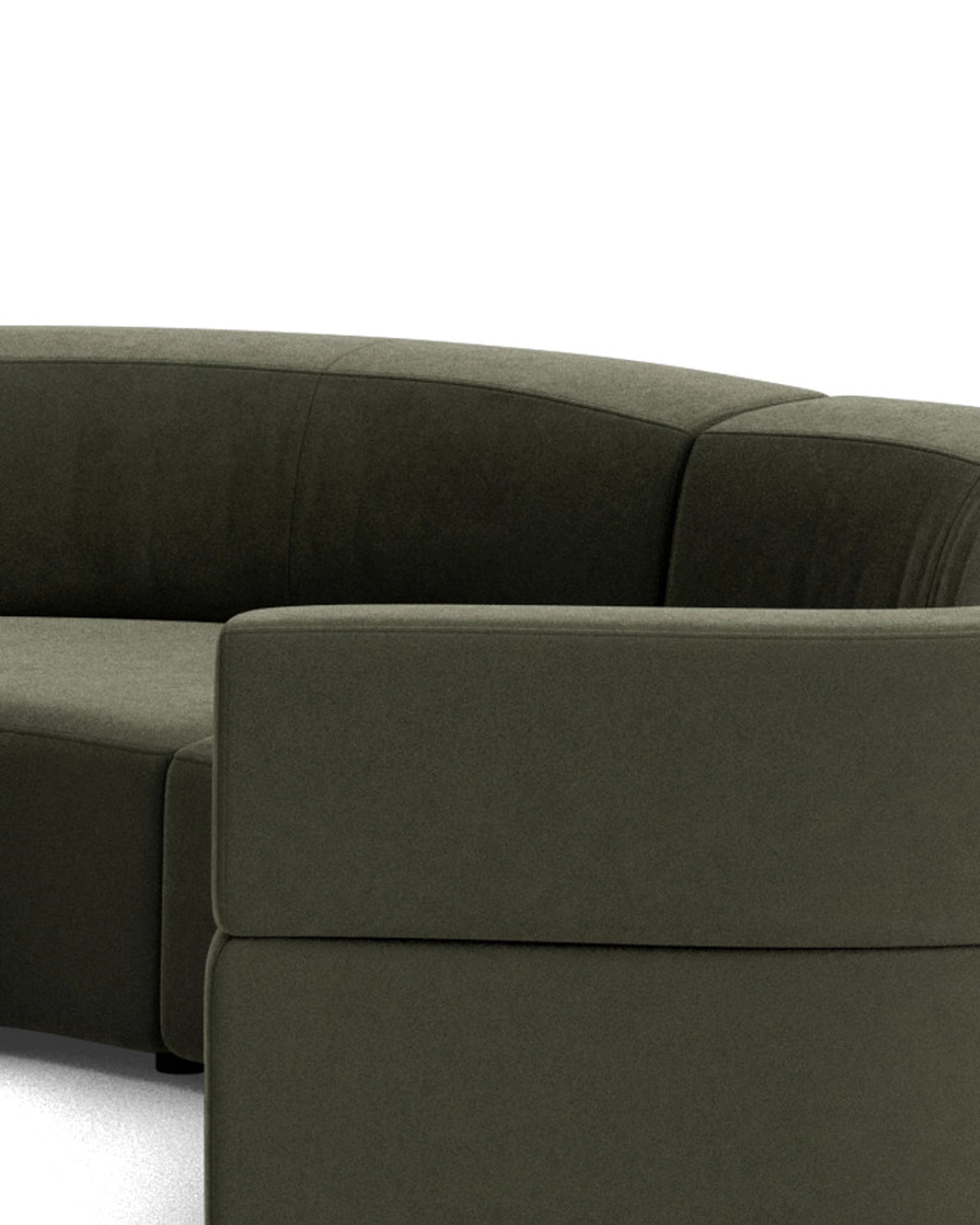 Stretch U Shape Modular Sofa - Eden Leaf