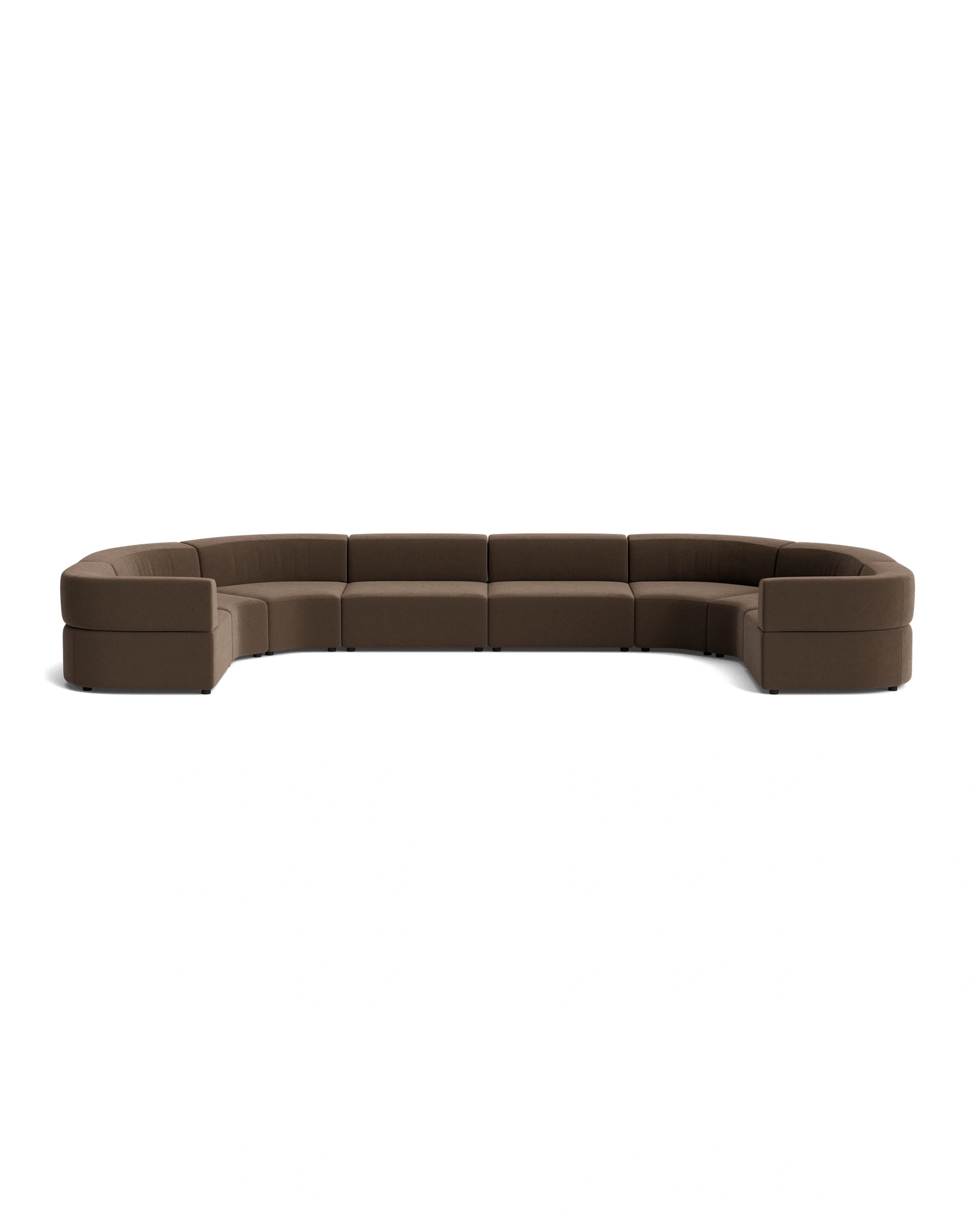 Stretch U Shape Modular Sofa - Eden Java