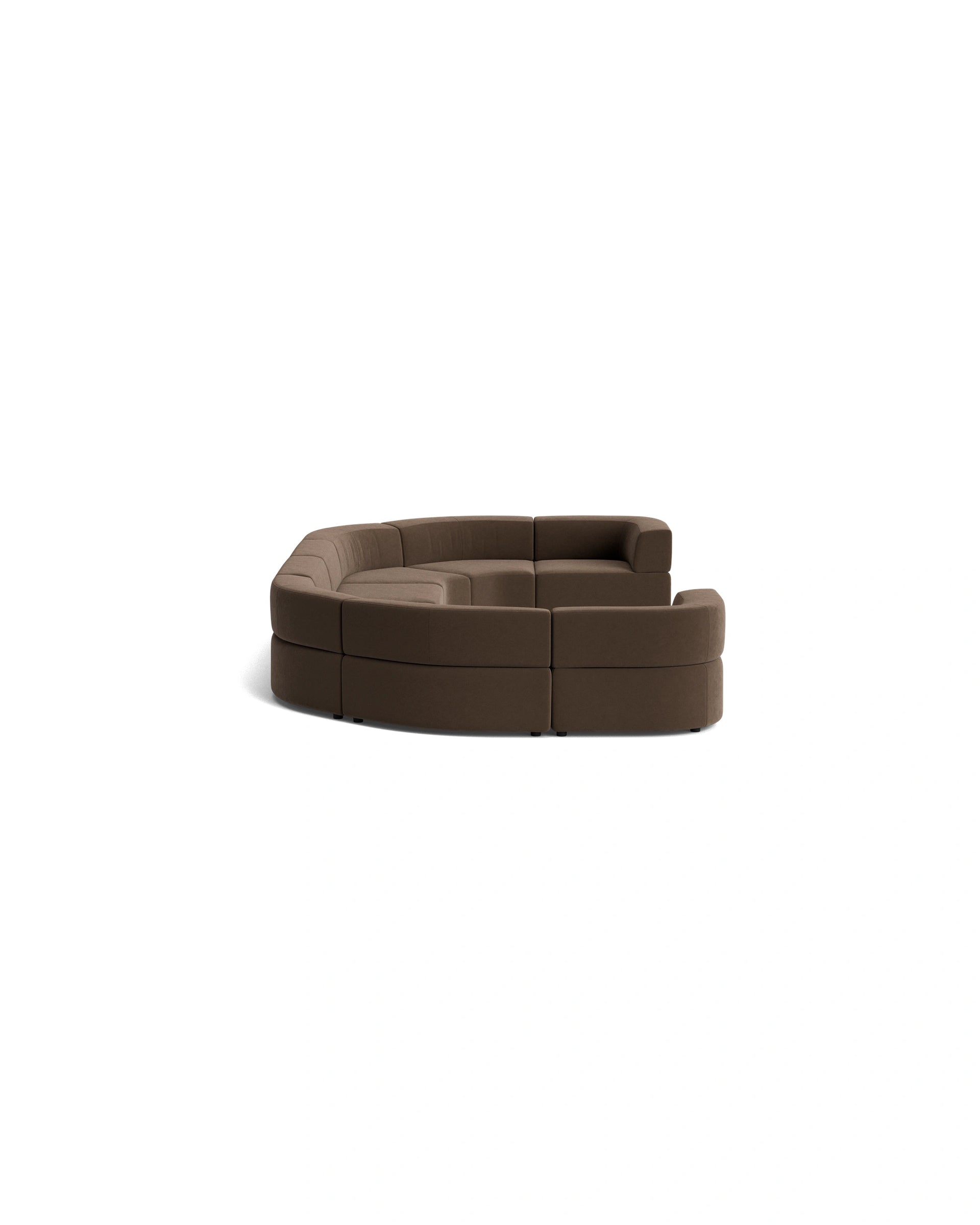 Stretch U Shape Modular Sofa - Eden Java