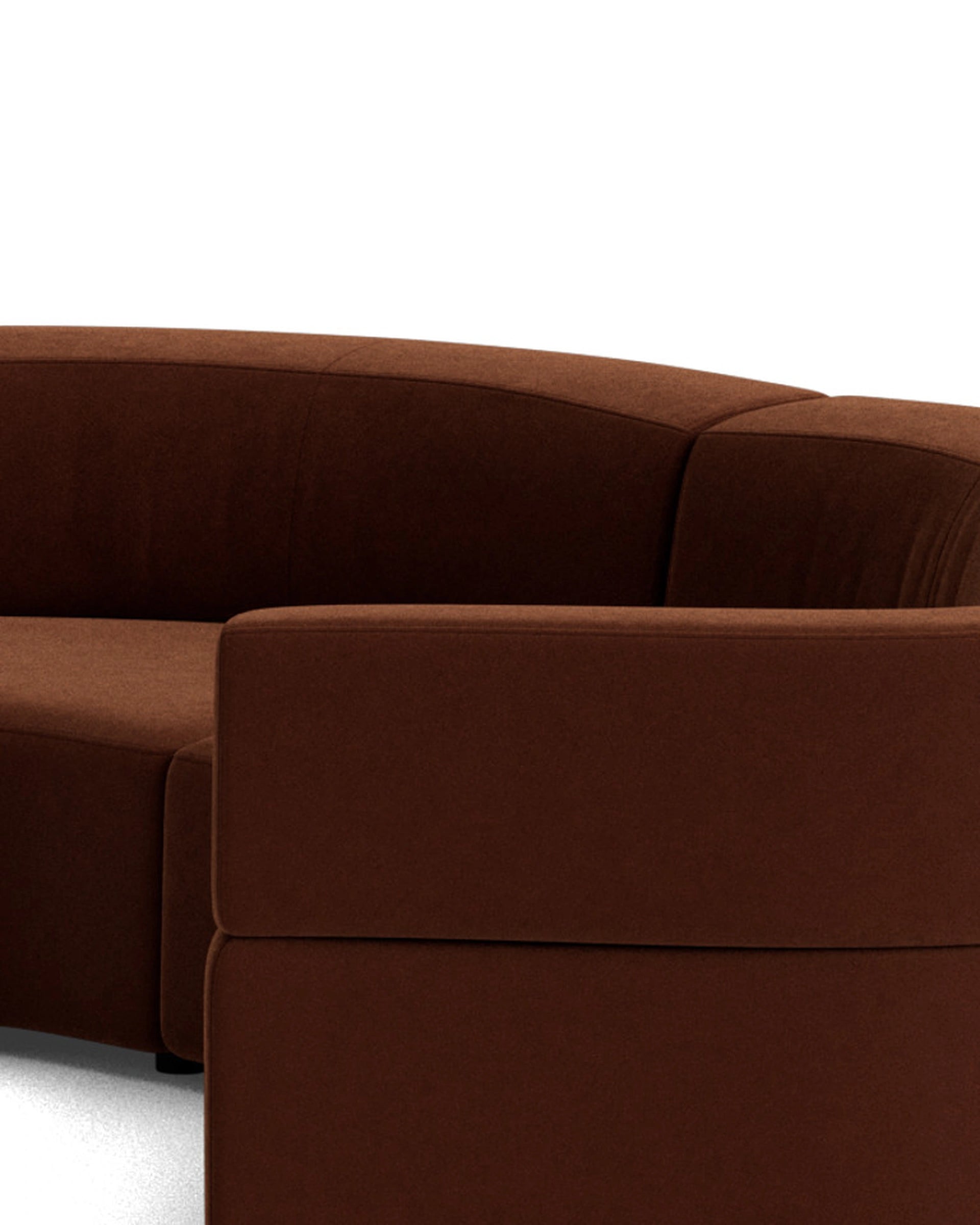 Stretch U Shape Modular Sofa - Eden Brick