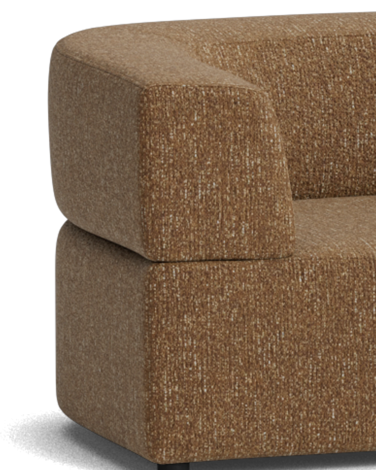 Stretch U Shape Modular Sofa - Fleck Ginger