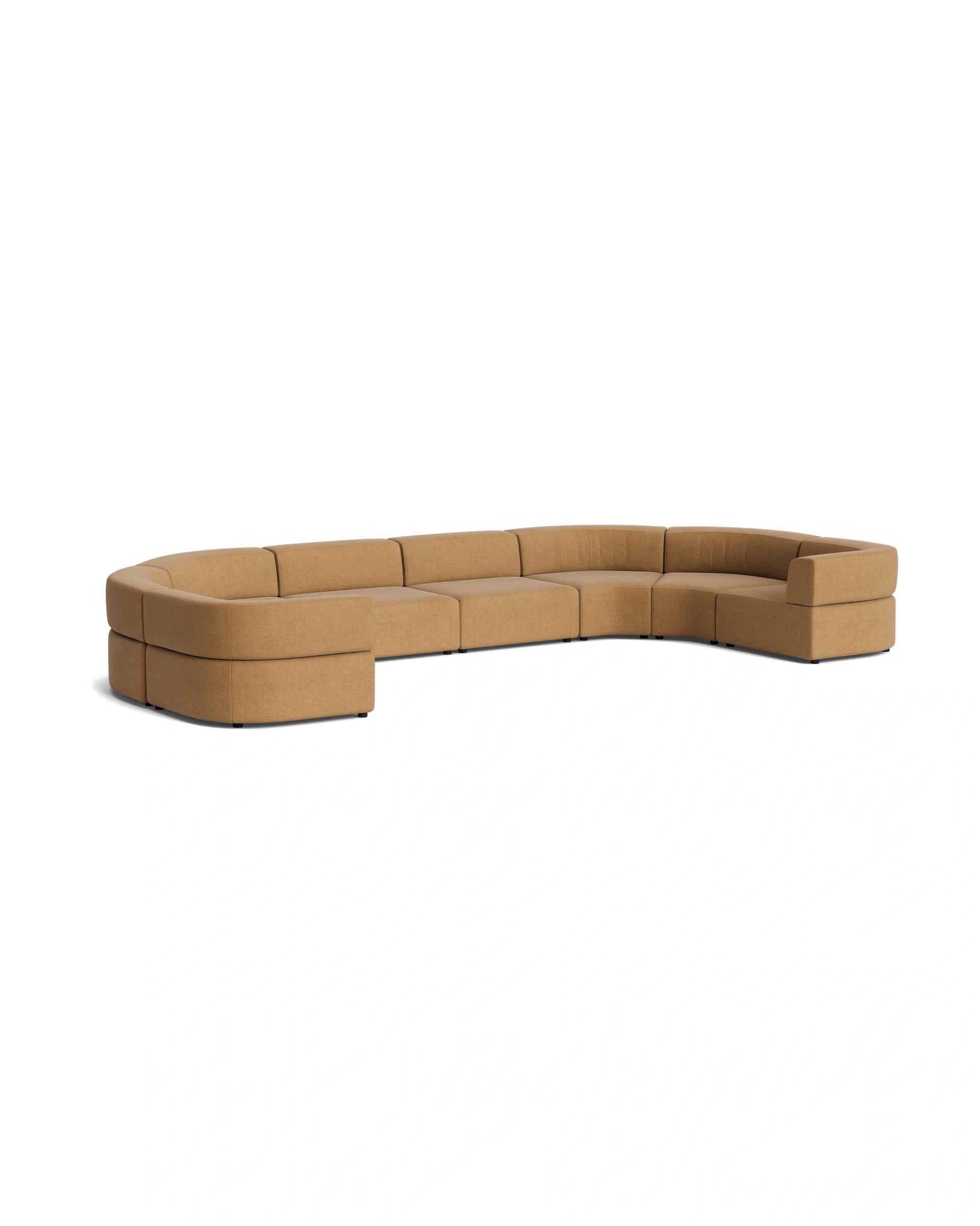 Stretch U Shape Modular Sofa - Fossil Fawn