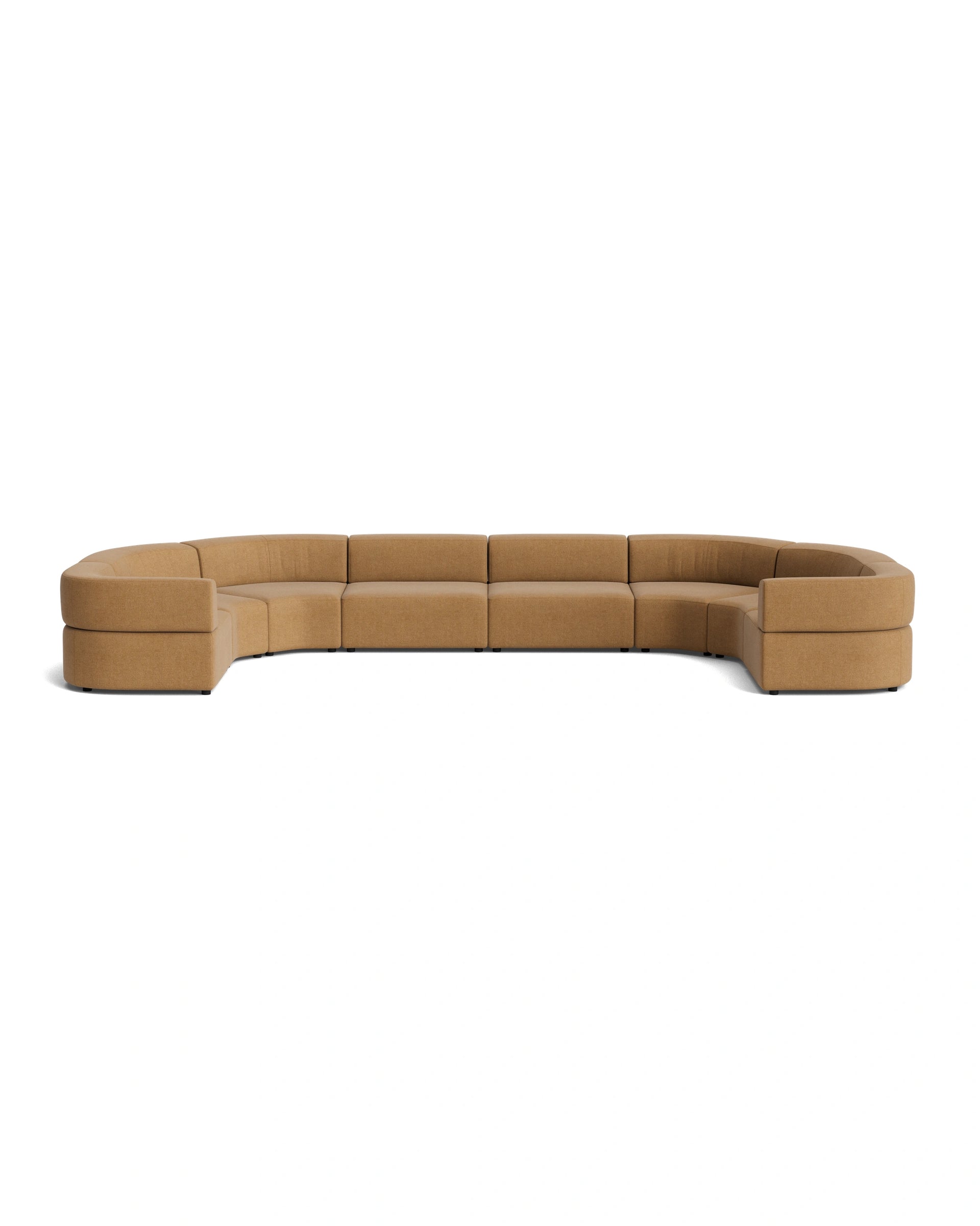 Stretch U Shape Modular Sofa - Fossil Fawn