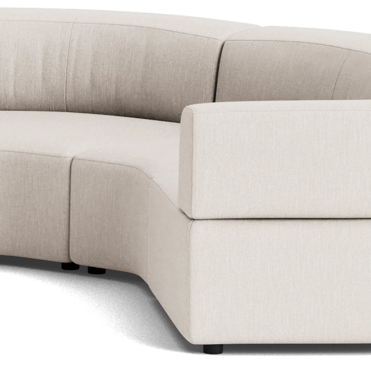Stretch U Shape Modular Sofa - Silex Off White