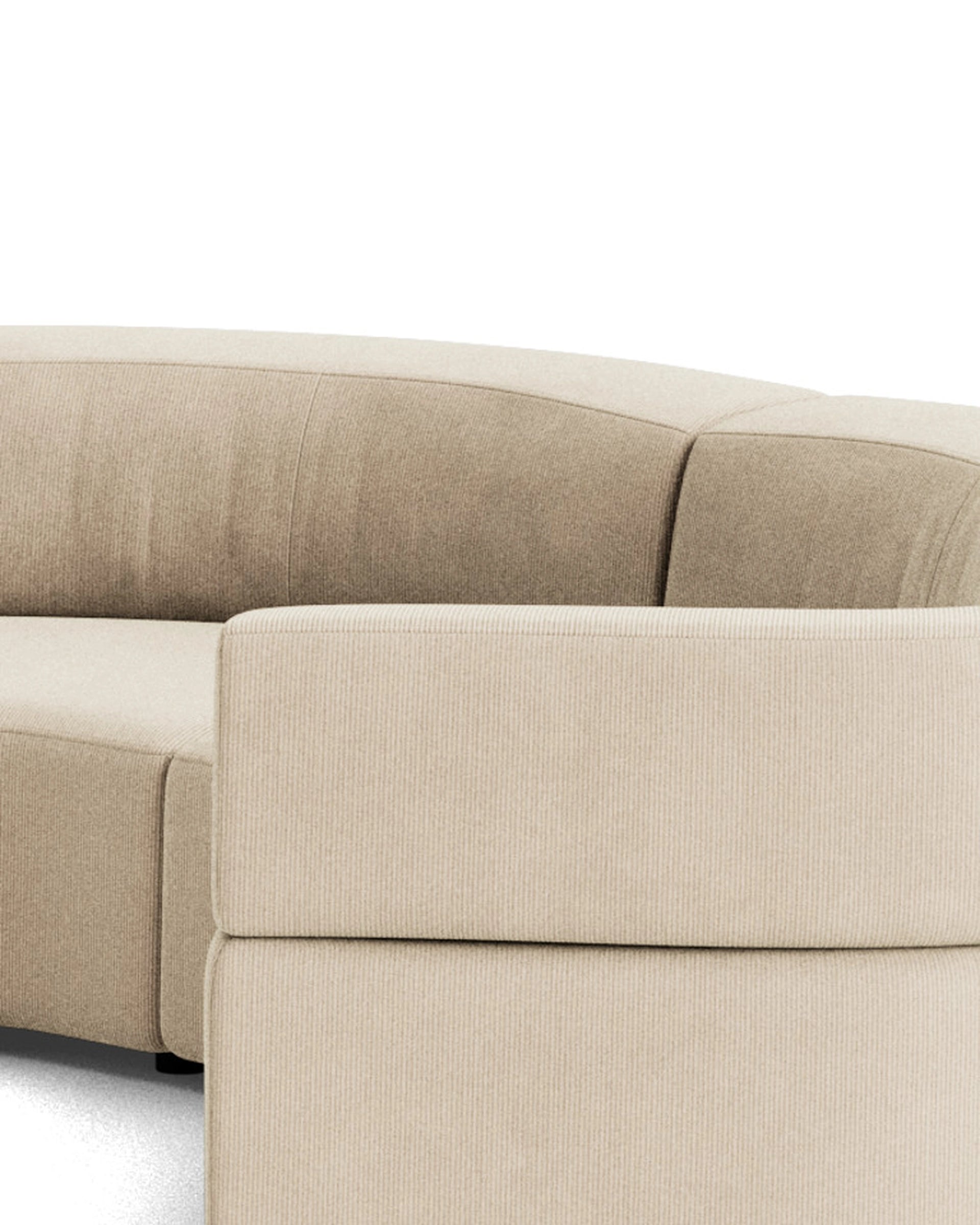 Stretch U Shape Modular Sofa - Corduroy Mist