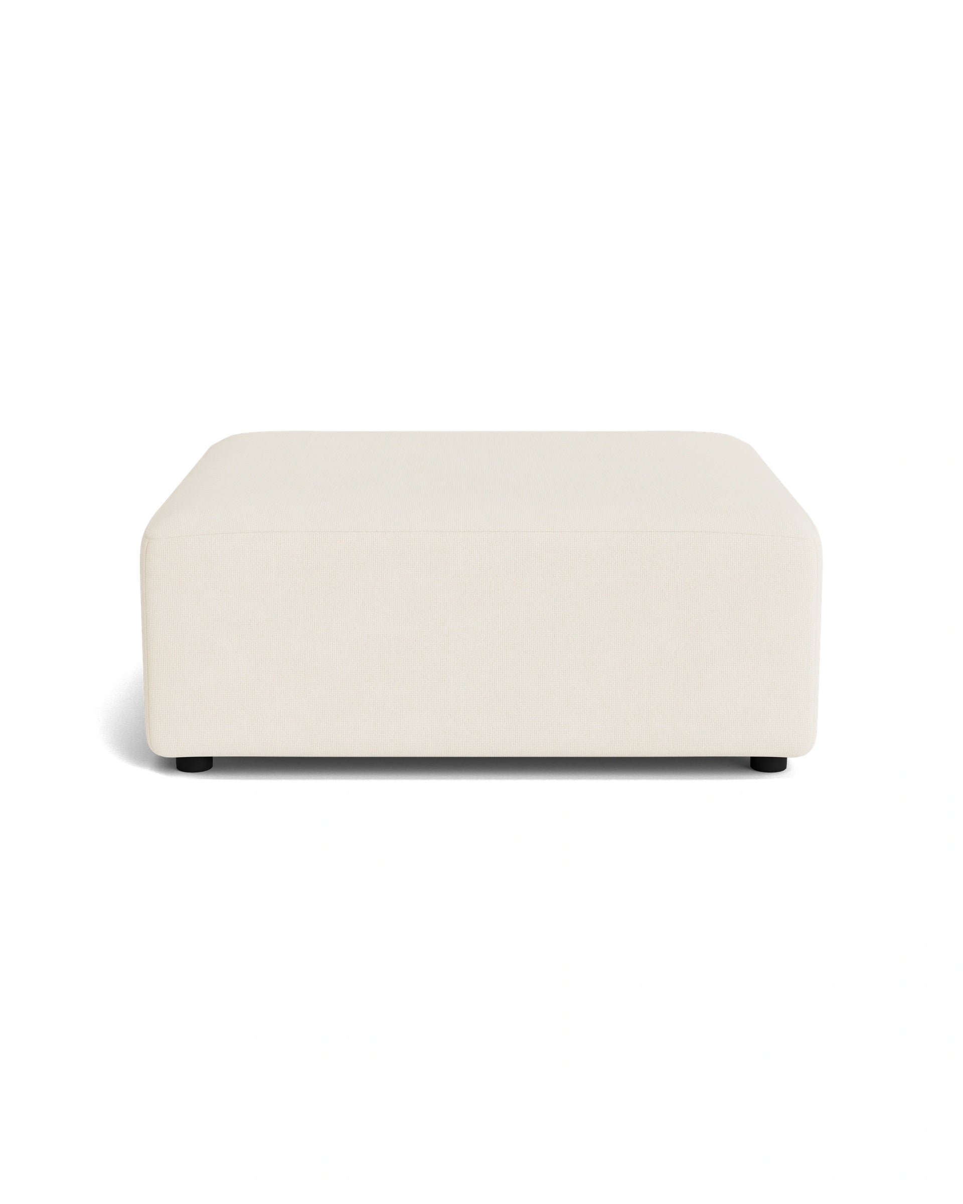 Stretch Ottoman - Fossil Vanilla