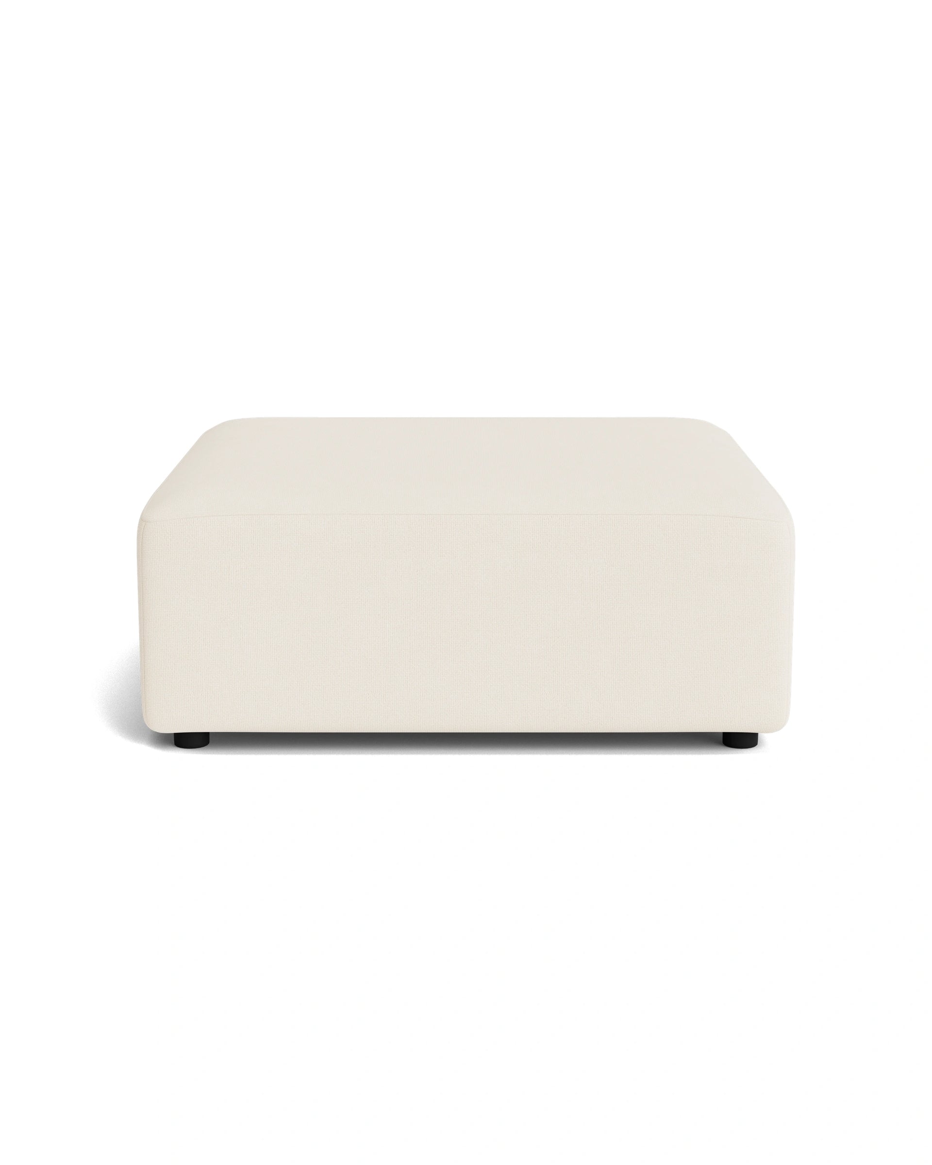 Stretch Ottoman - Fossil Vanilla