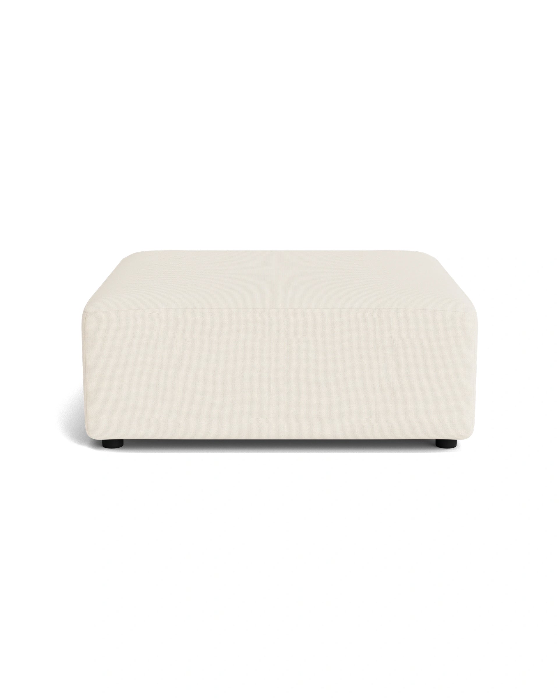 Stretch Ottoman - Fossil Vanilla