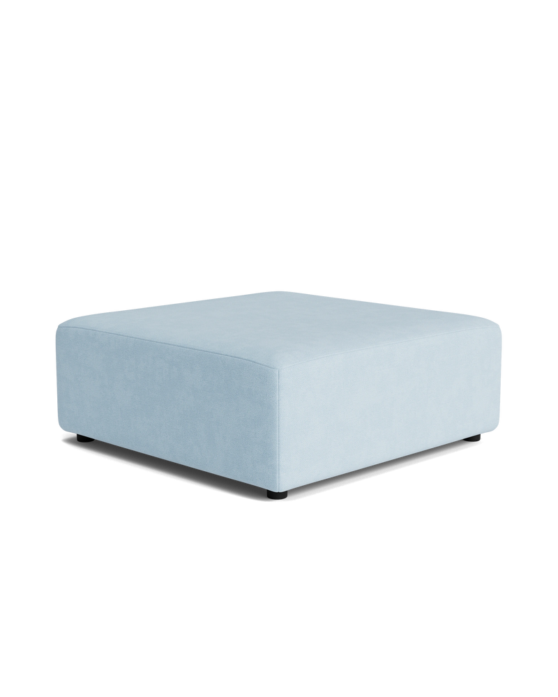 Stretch Ottoman - Fossil Powder Blue