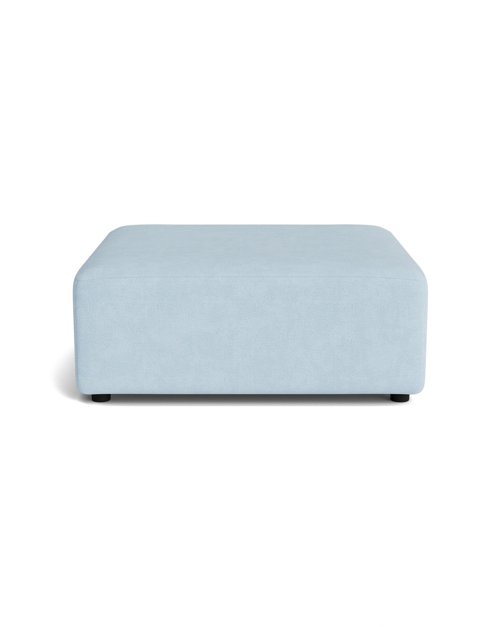 Stretch Ottoman - Fossil Powder Blue